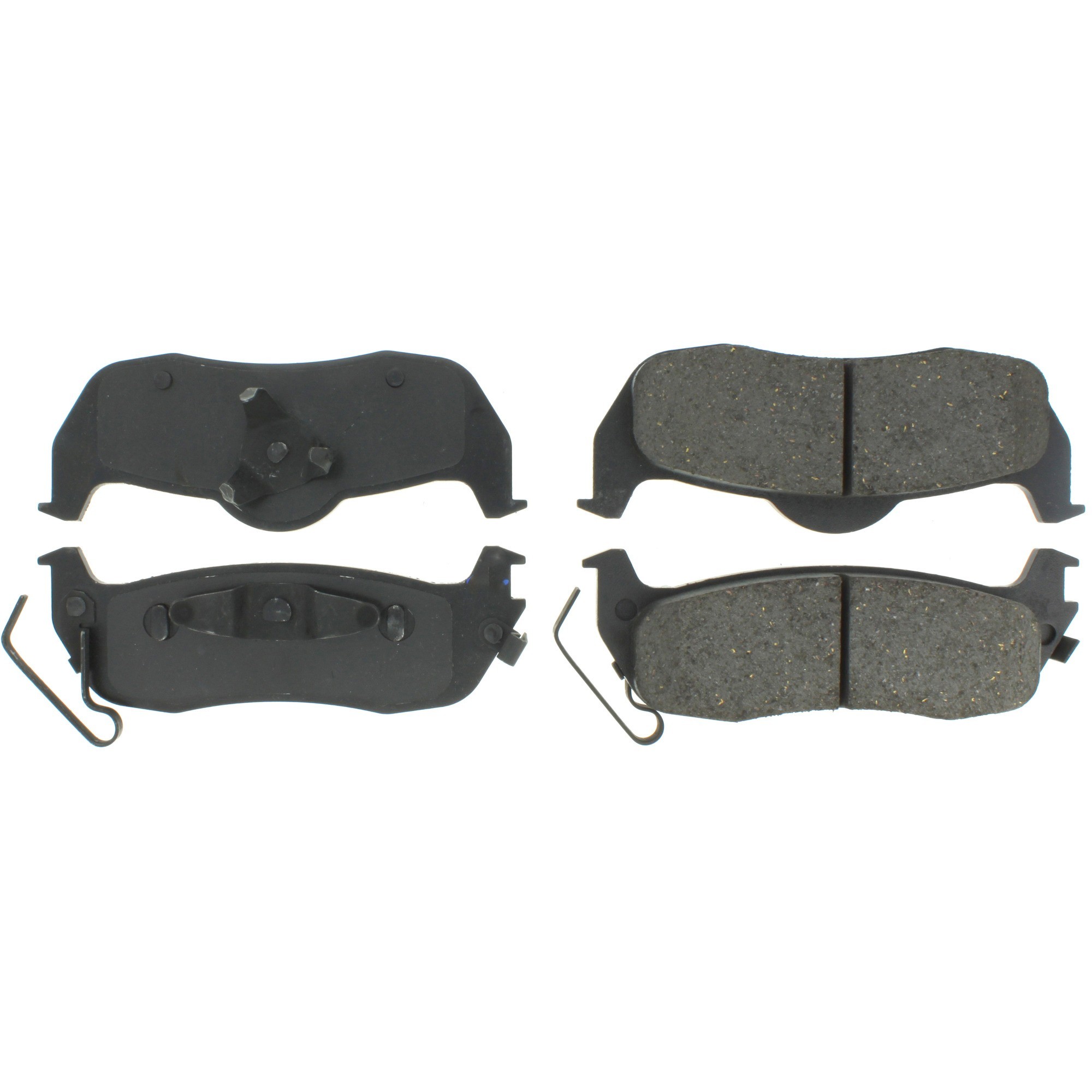 Centric Premium Semi-Metallic Brake Pads with Shims and Hardware