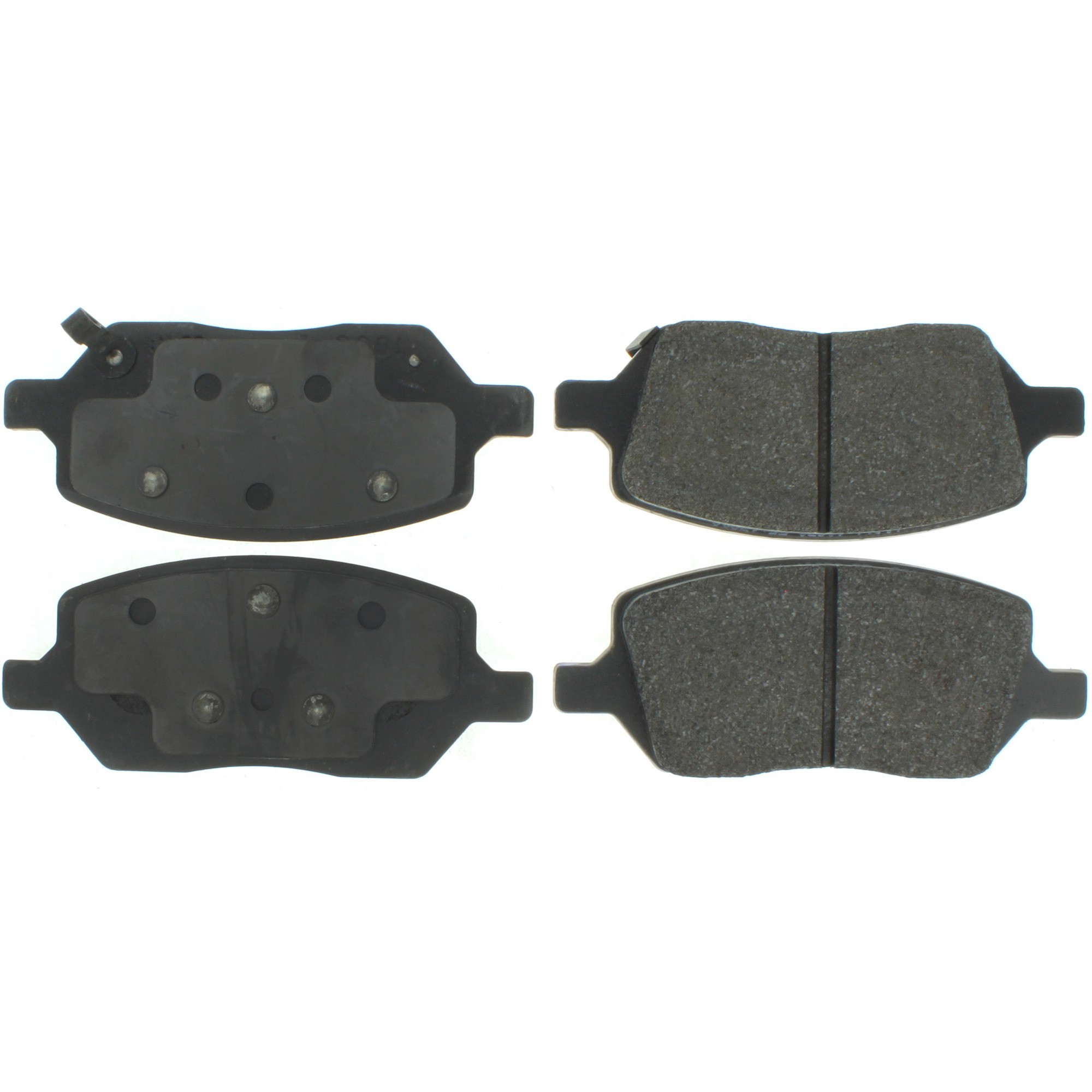 Centric Premium Semi-Metallic Brake Pads with Shims and Hardware
