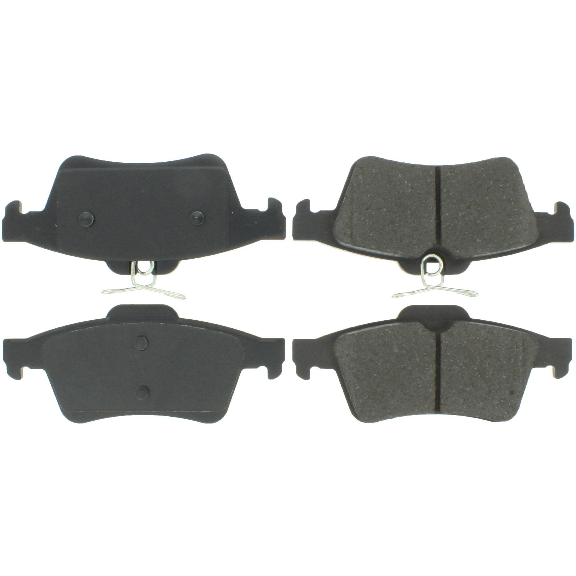 Centric Premium Semi-Metallic Brake Pads with Shims and Hardware