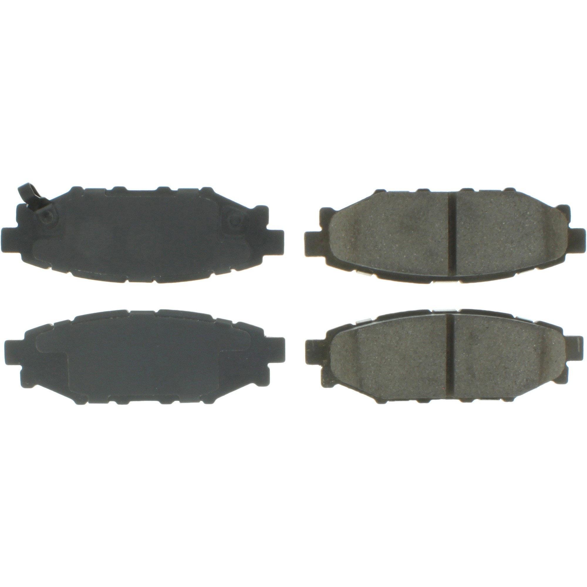 Centric Premium Semi-Metallic Brake Pads with Shims and Hardware