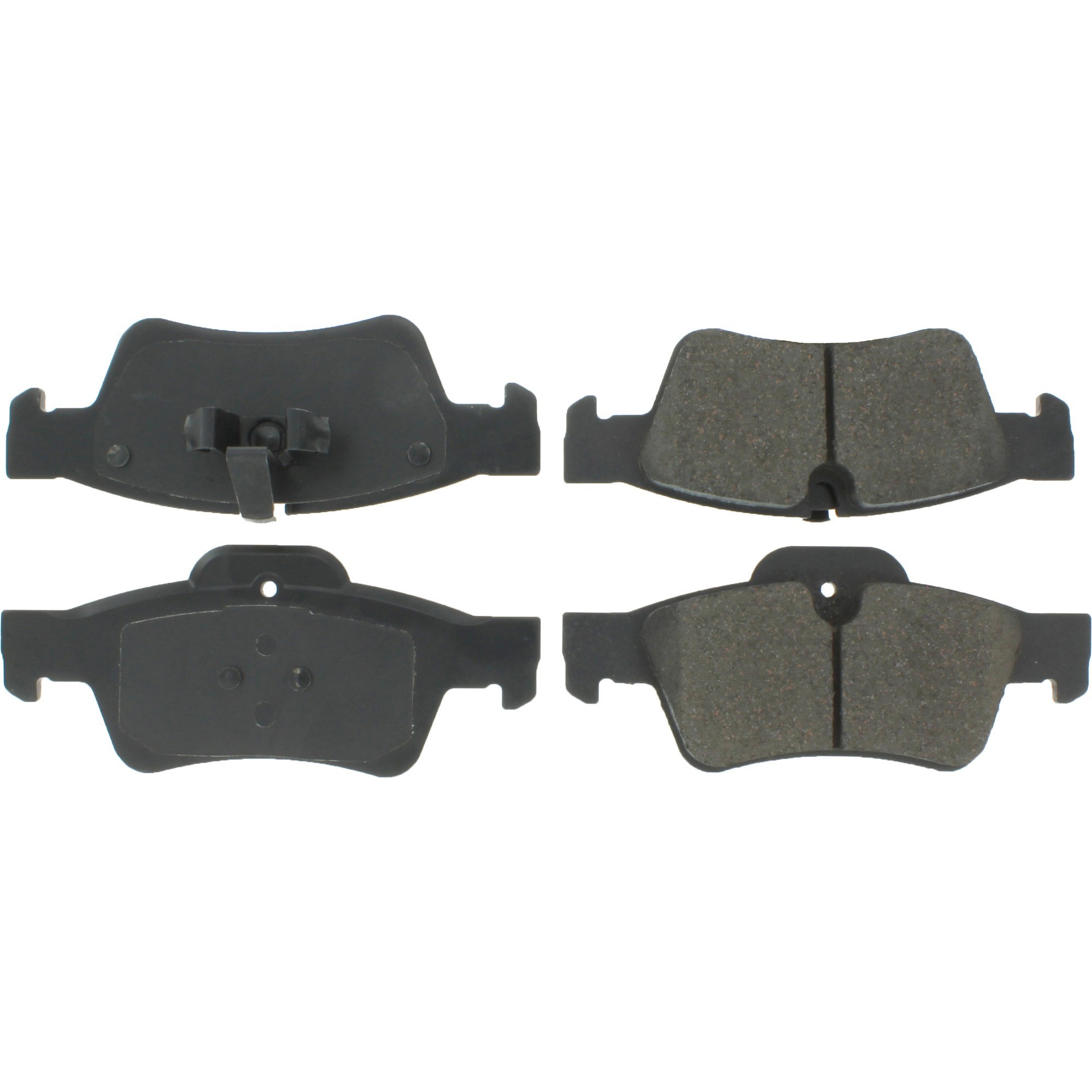 Centric Premium Semi-Metallic Brake Pads with Shims and Hardware