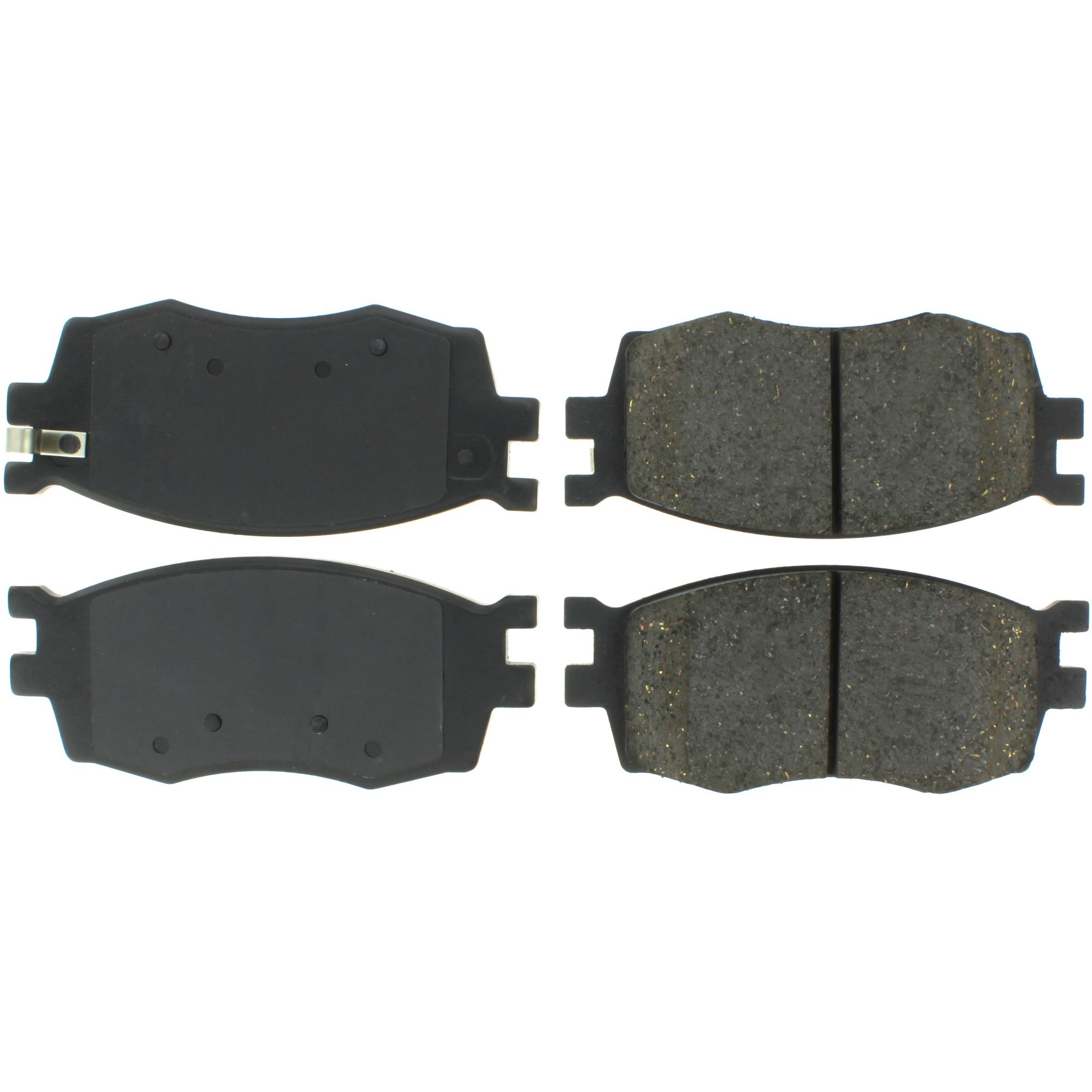 Centric Premium Semi-Metallic Brake Pads with Shims and Hardware