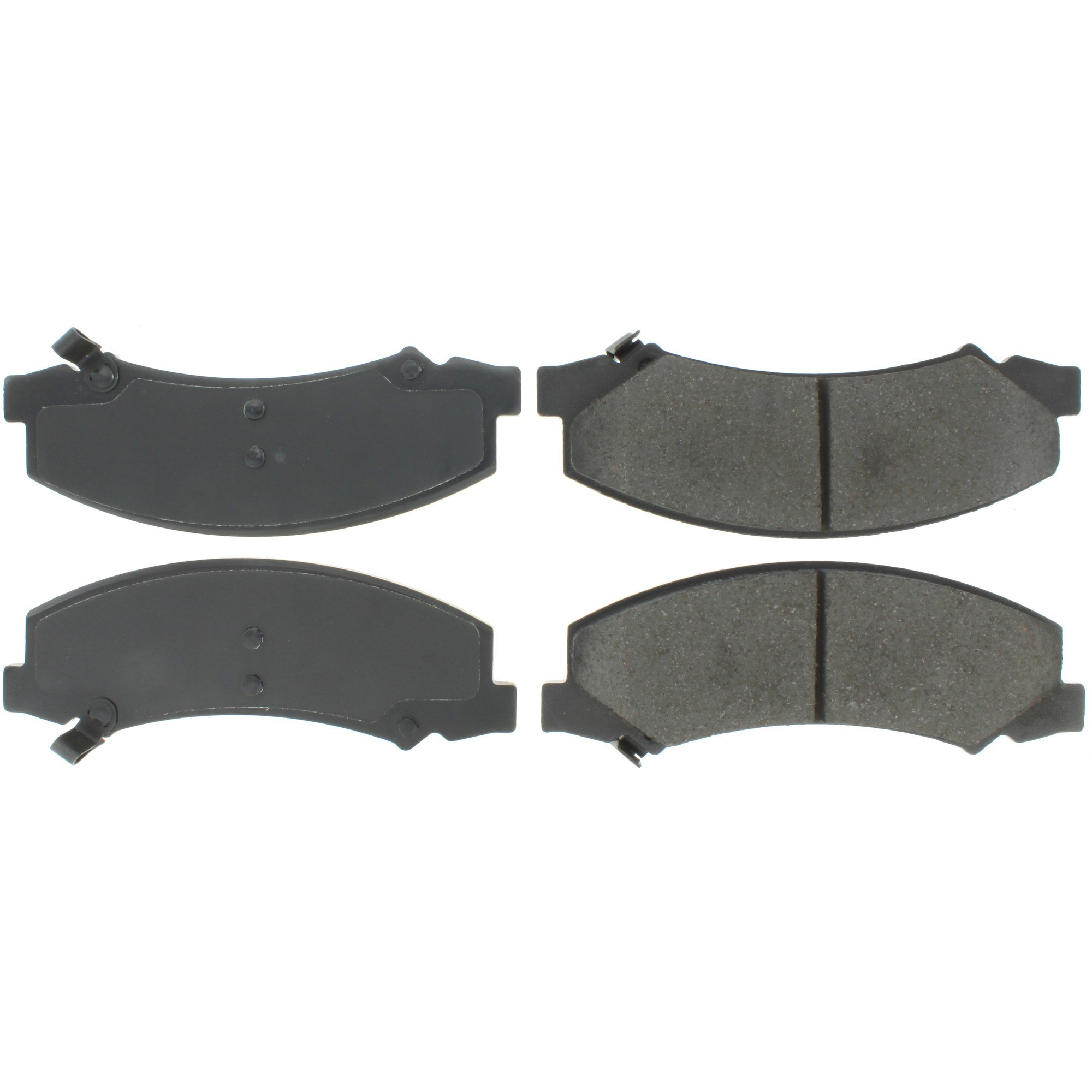 Centric Premium Semi-Metallic Brake Pads with Shims and Hardware