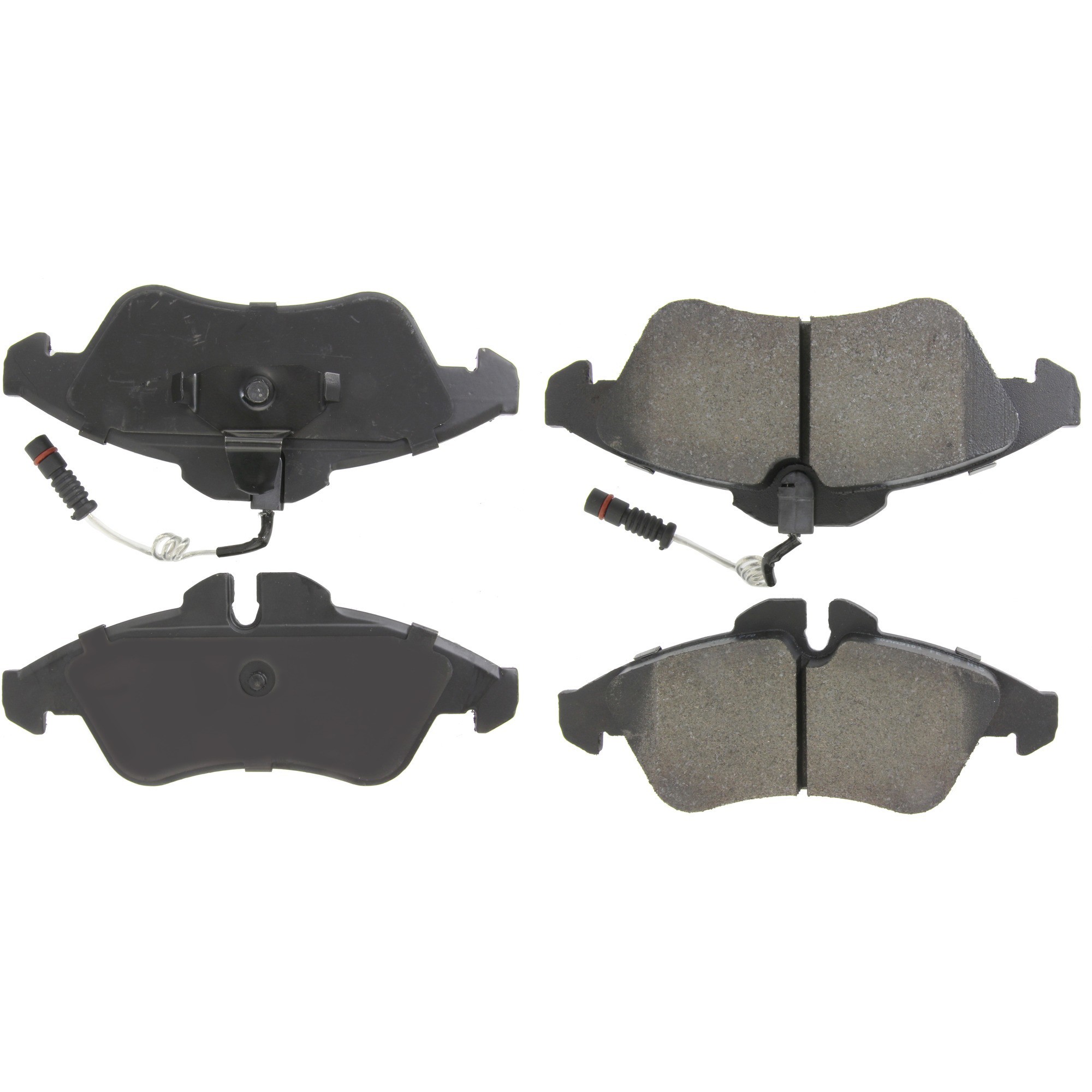 Centric Premium Semi-Metallic Brake Pads with Shims and Hardware