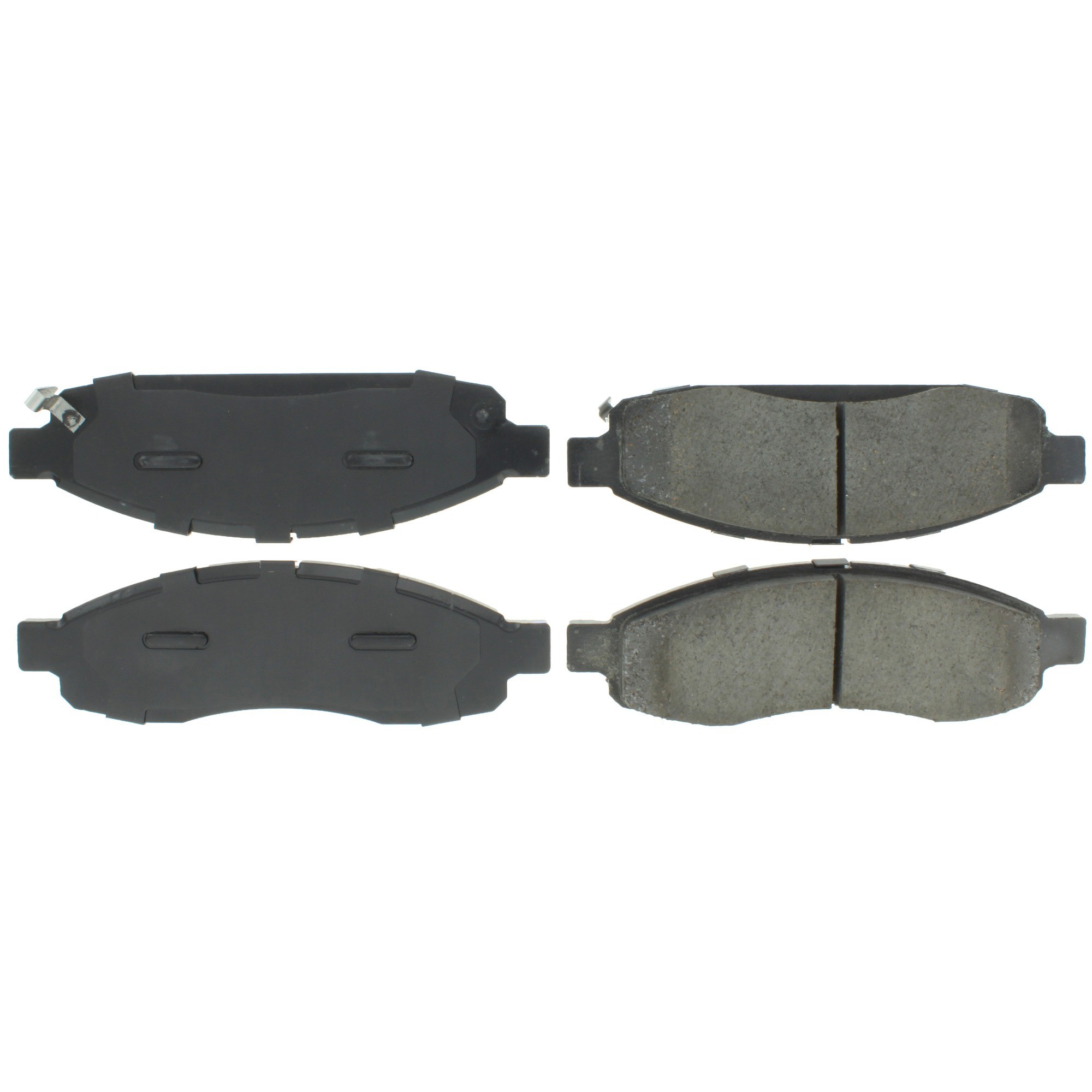 Centric Premium Semi-Metallic Brake Pads with Shims and Hardware