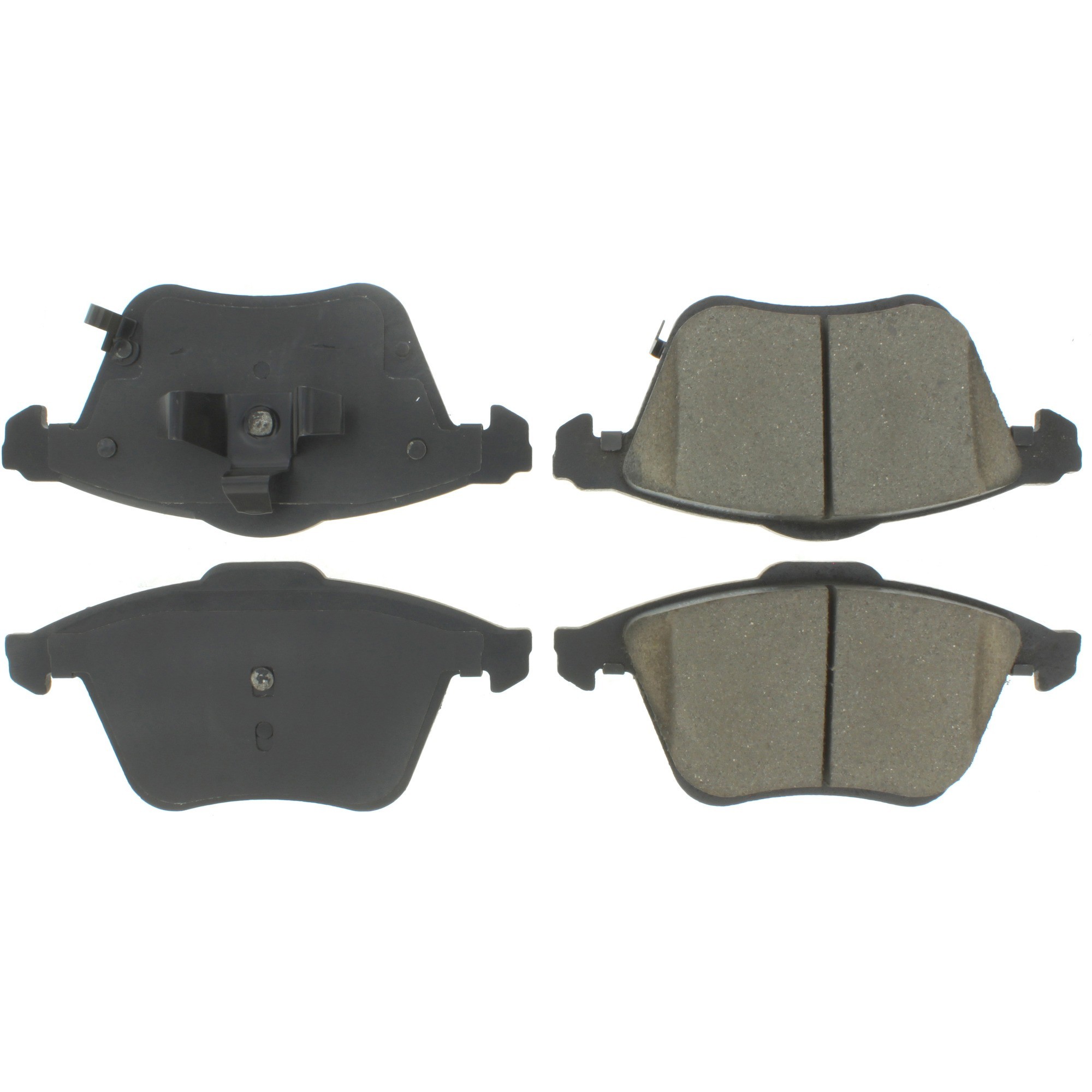 Centric Premium Semi-Metallic Brake Pads with Shims and Hardware