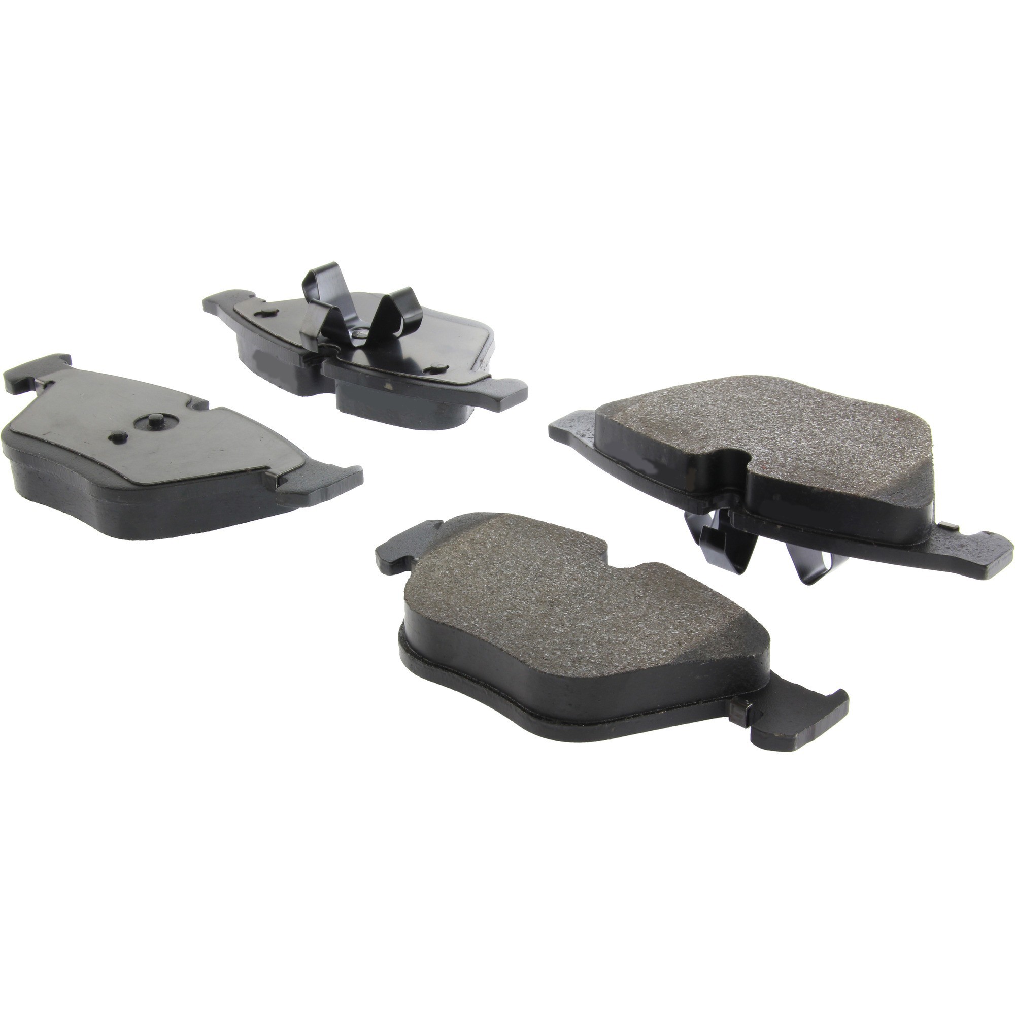 Centric Premium Semi-Metallic Brake Pads with Shims and Hardware