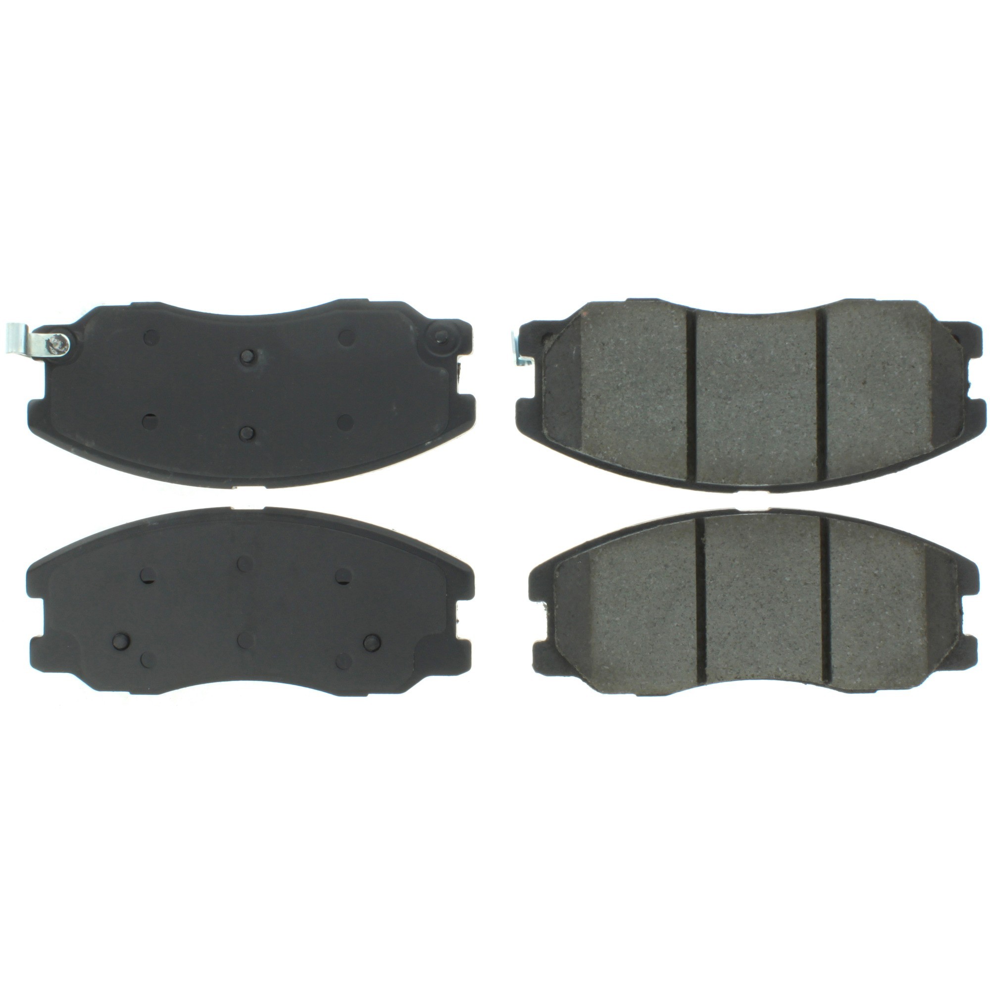 Centric Premium Semi-Metallic Brake Pads with Shims and Hardware