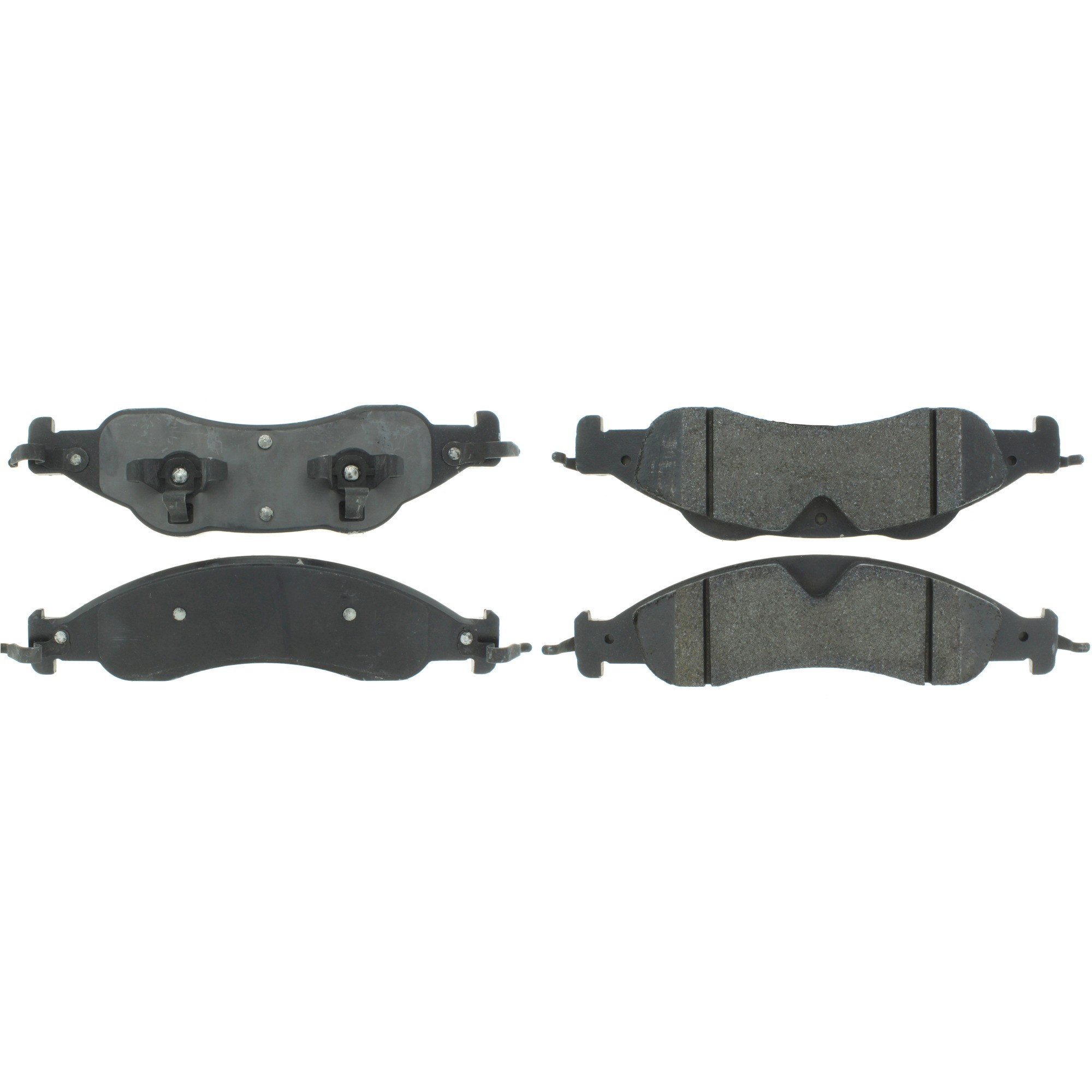 Centric Premium Semi-Metallic Brake Pads with Shims and Hardware