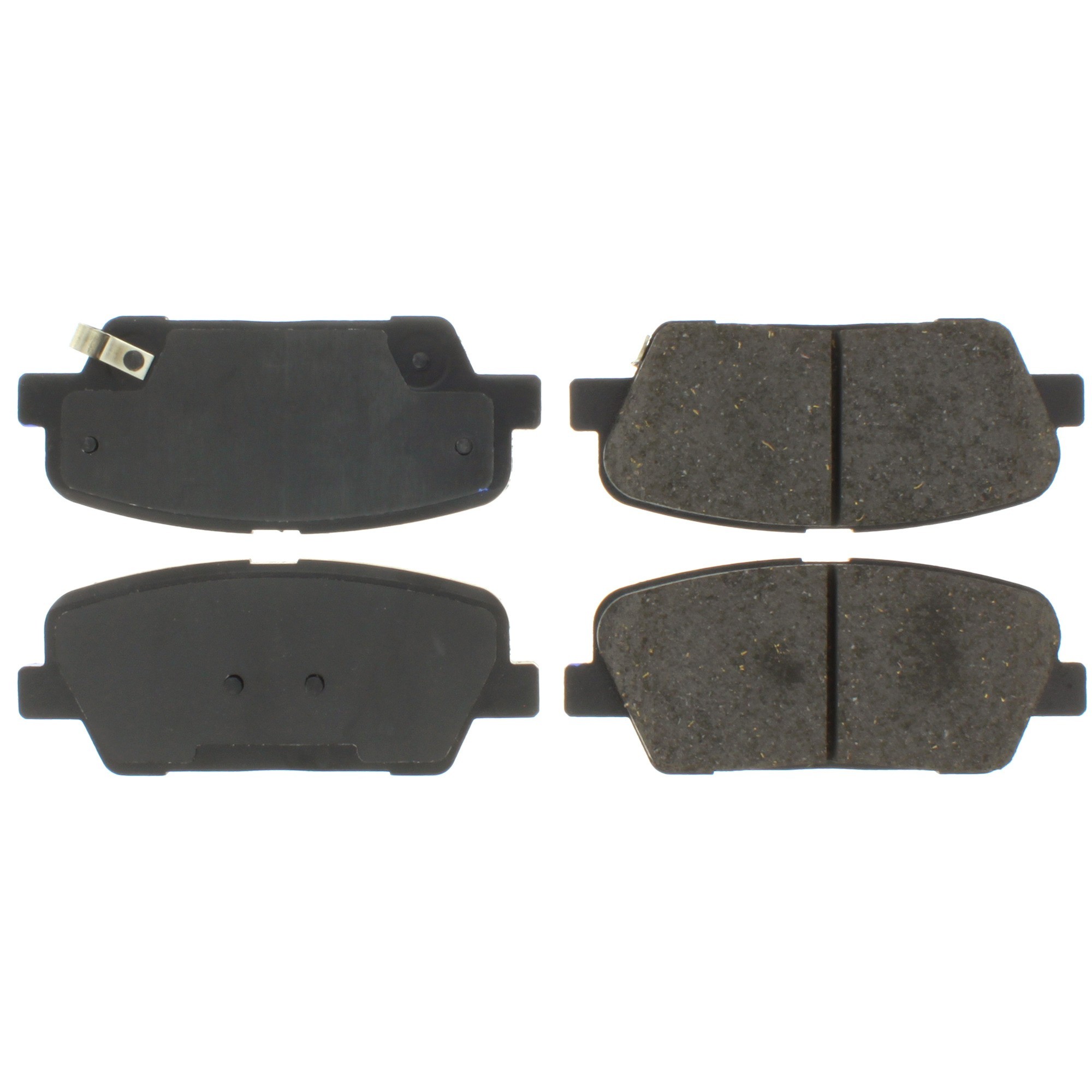 Centric Premium Semi-Metallic Brake Pads with Shims and Hardware
