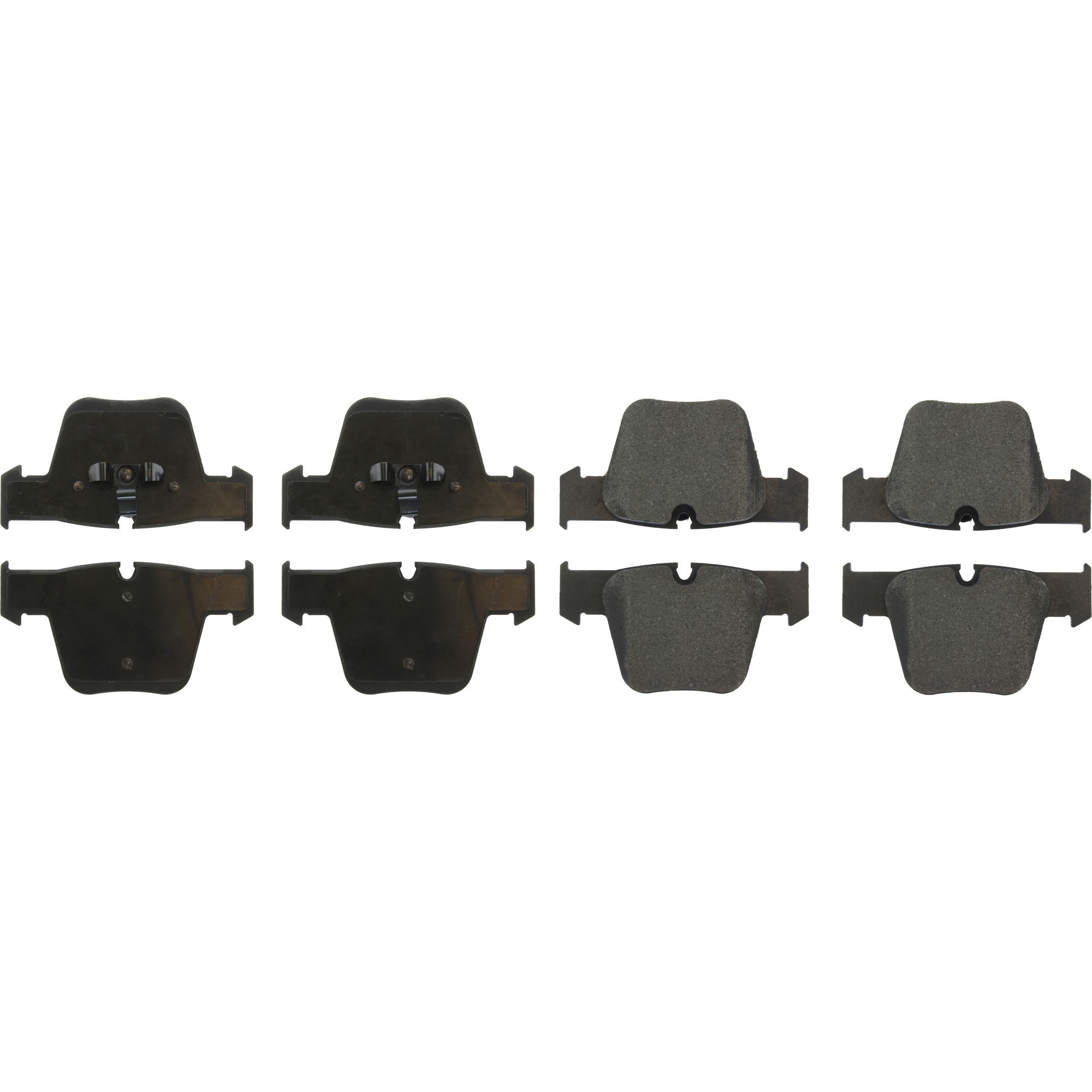 Centric Premium Semi-Metallic Brake Pads with Shims and Hardware