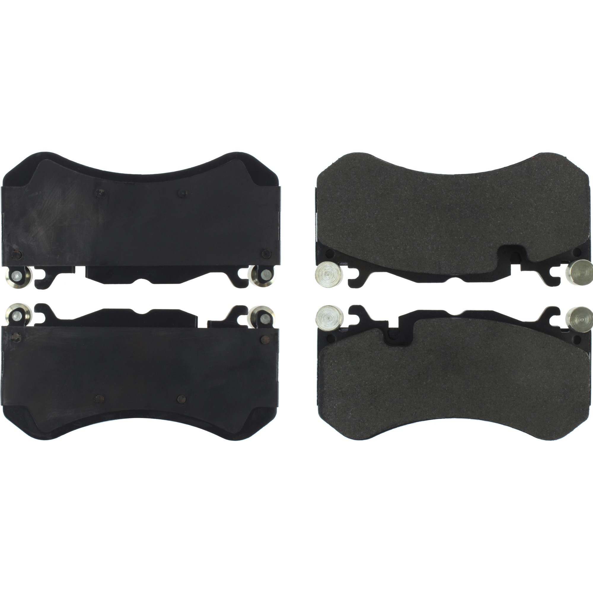 Centric Premium Semi-Metallic Brake Pads with Shims and Hardware