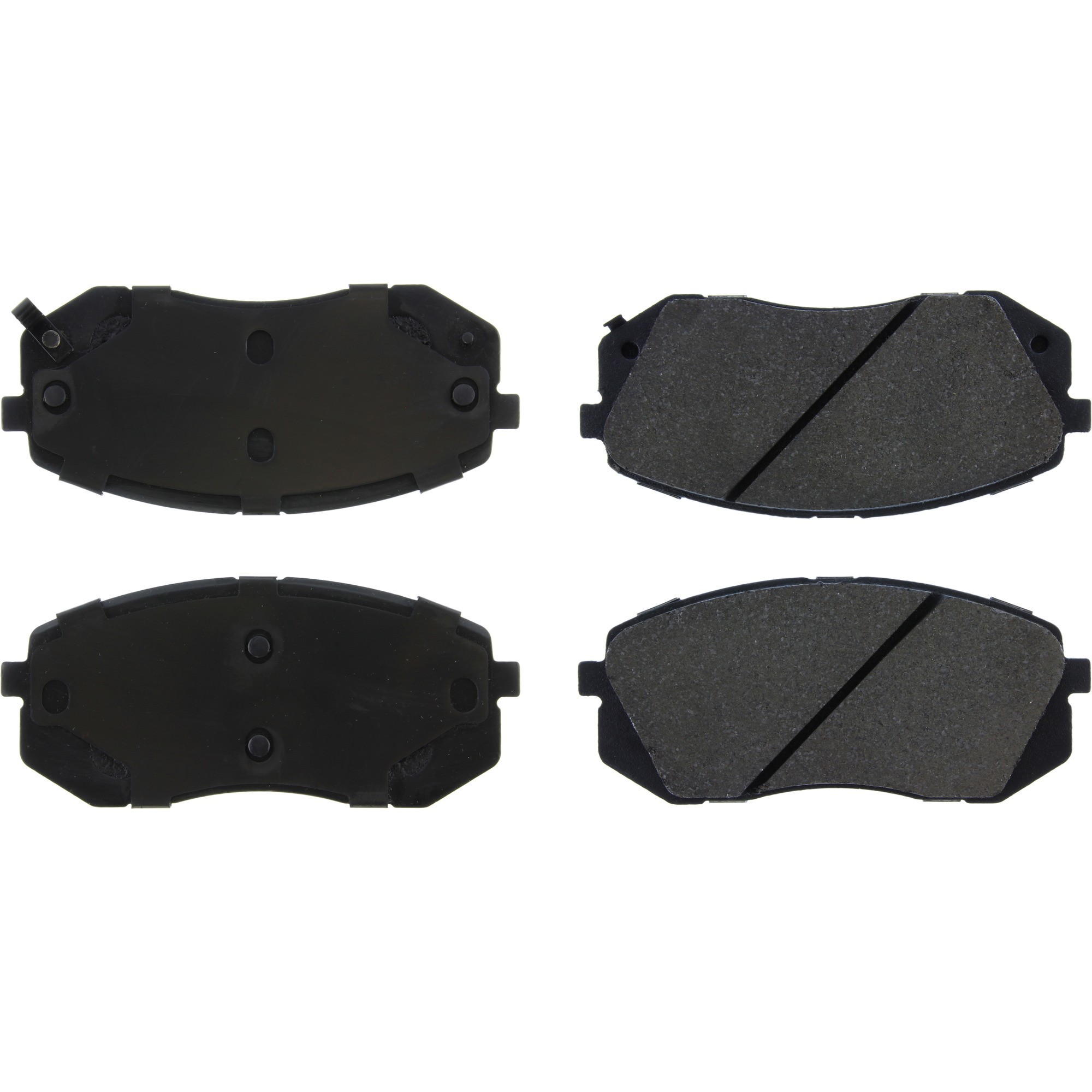 Centric Premium Semi-Metallic Brake Pads with Shims and Hardware