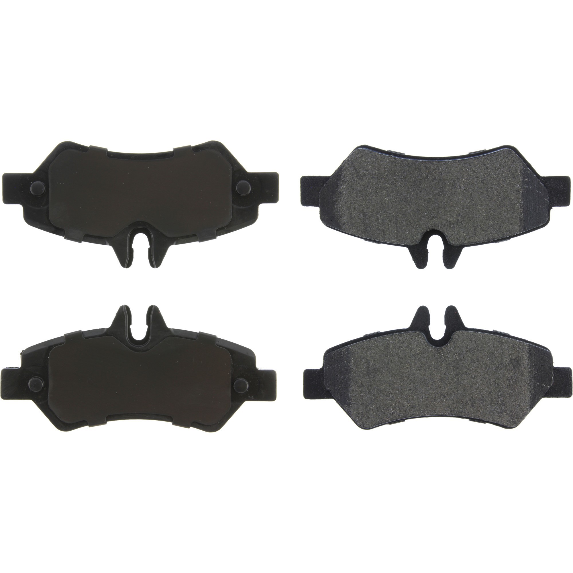 Centric Premium Semi-Metallic Brake Pads with Shims and Hardware