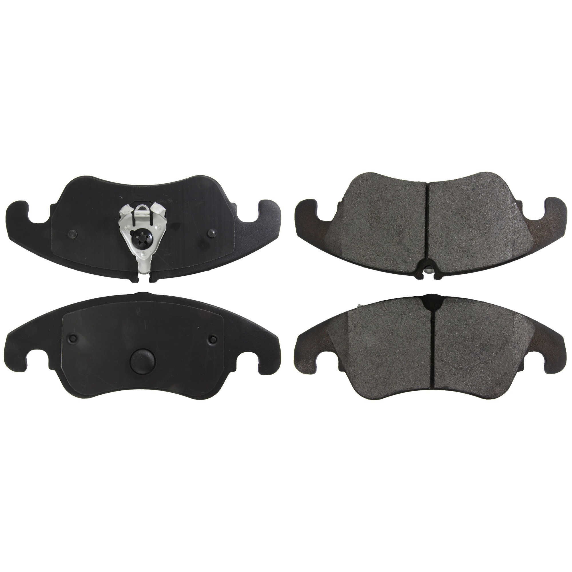 Centric Premium Semi-Metallic Brake Pads with Shims and Hardware
