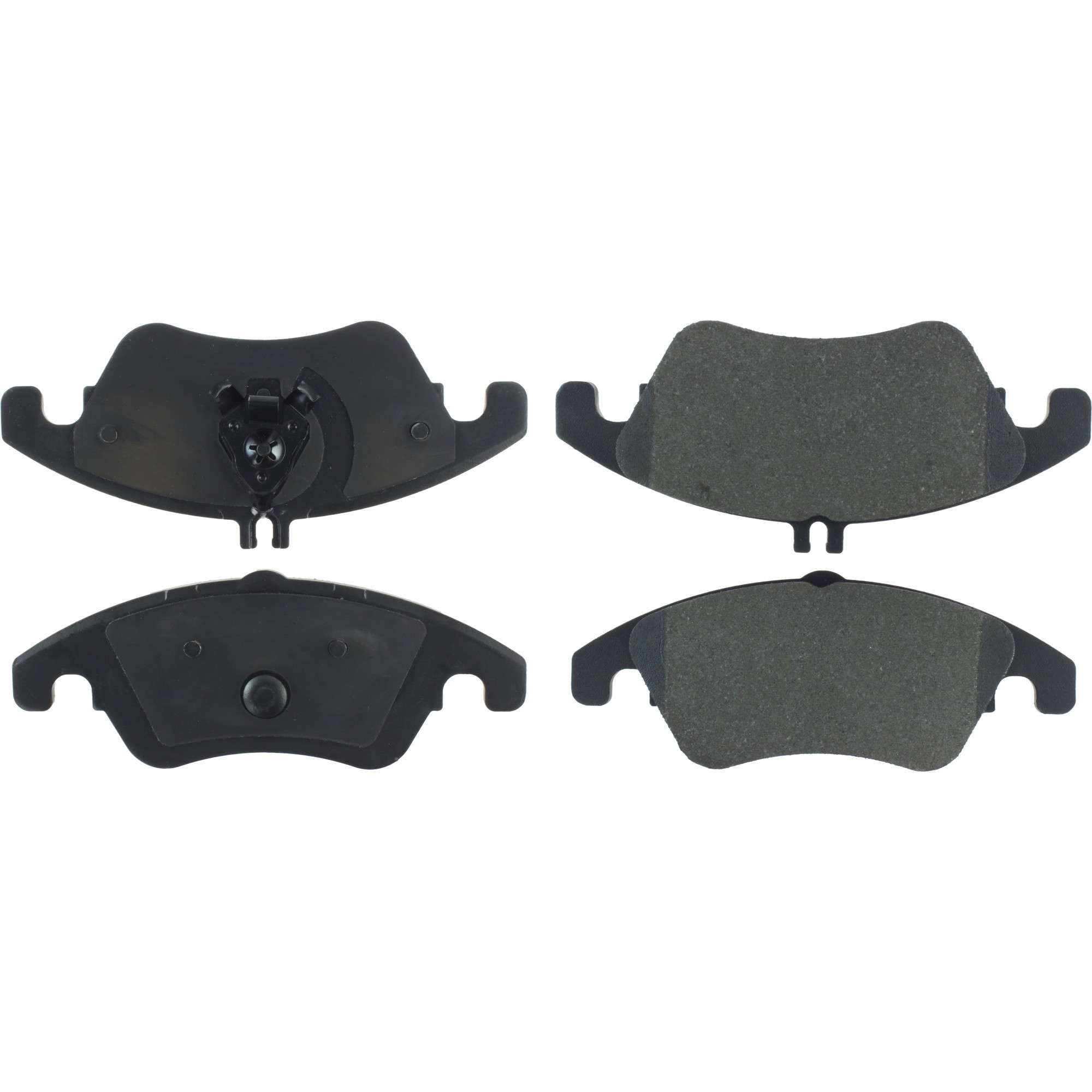 Centric Premium Semi-Metallic Brake Pads with Shims and Hardware