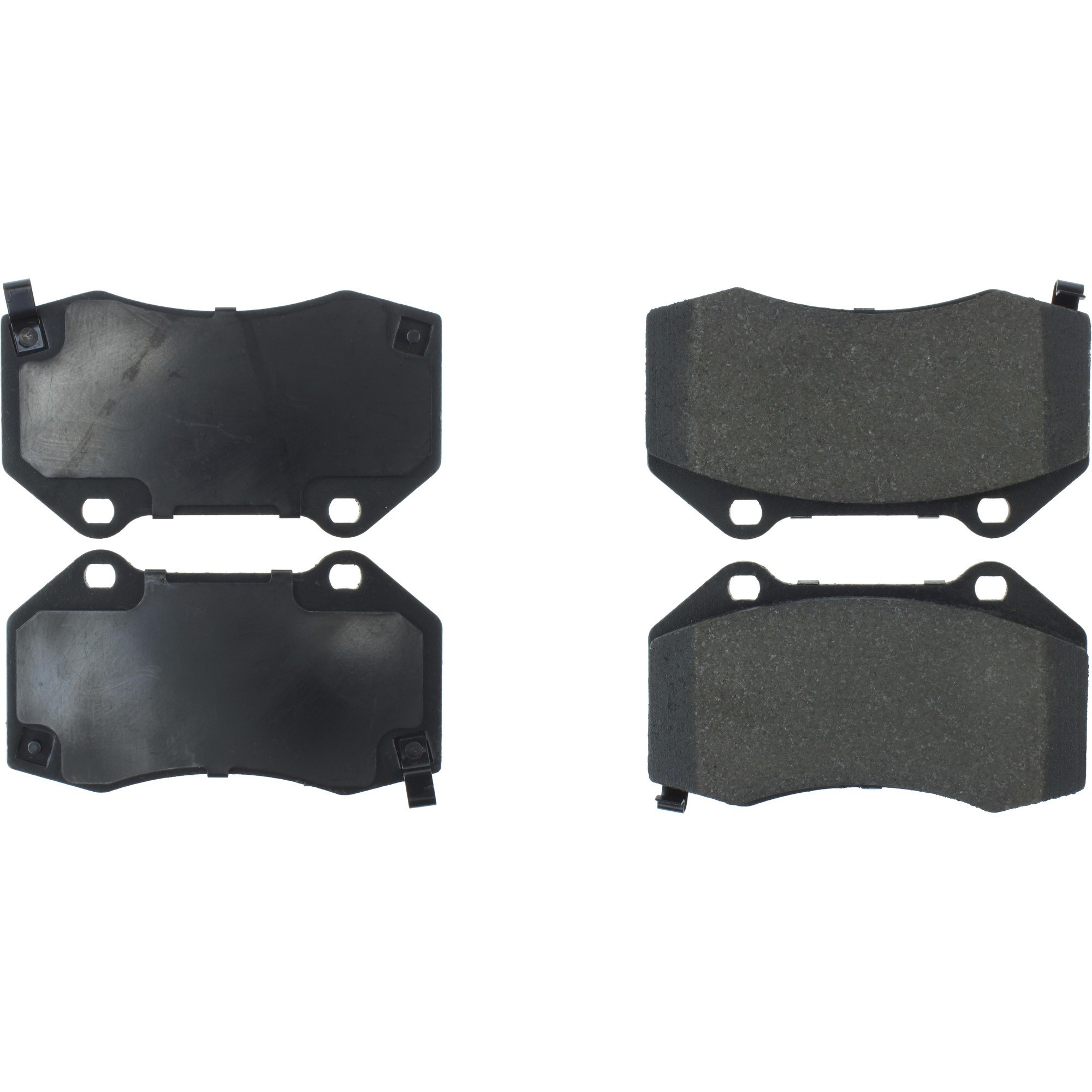 Centric Premium Semi-Metallic Brake Pads with Shims and Hardware