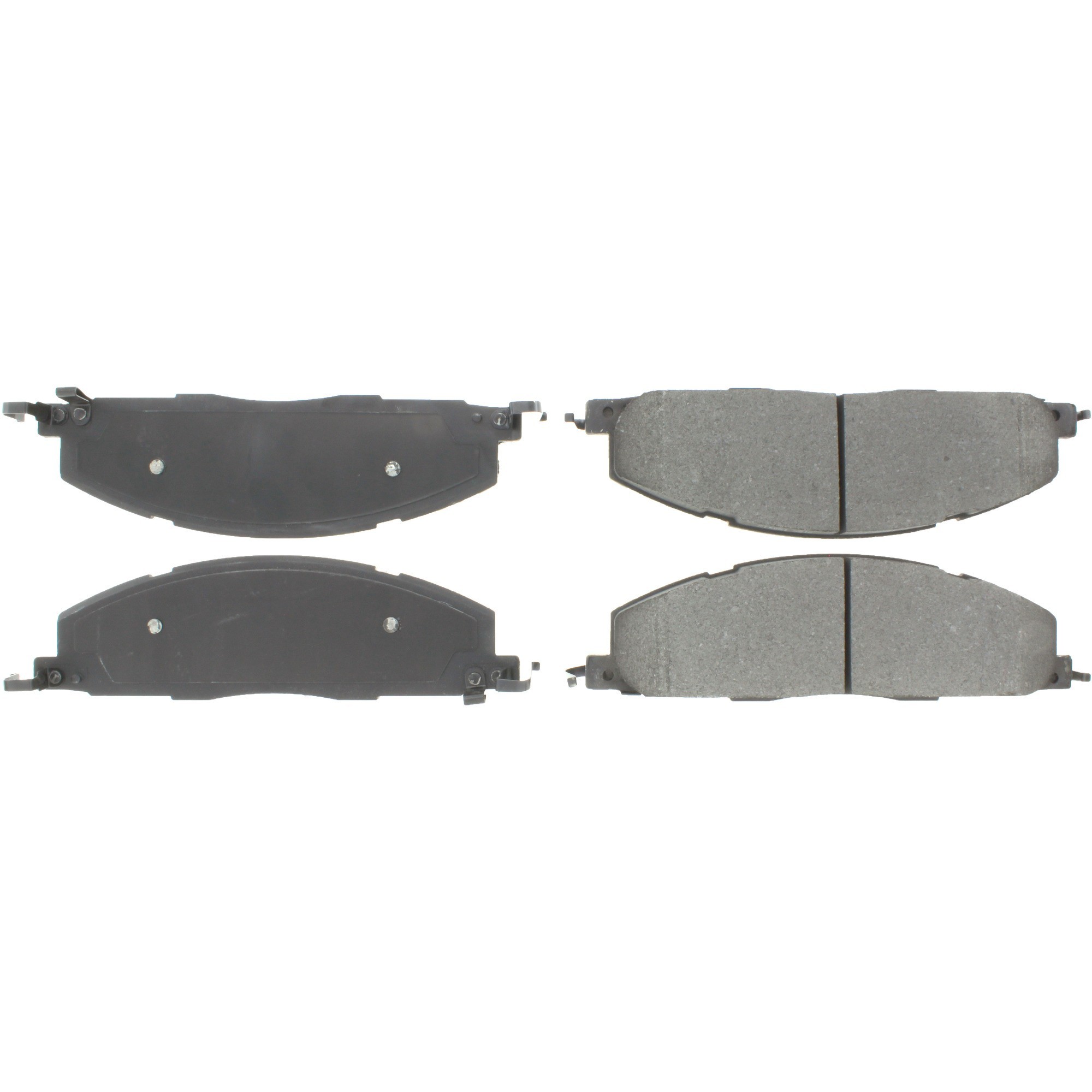 Centric Premium Semi-Metallic Brake Pads with Shims and Hardware