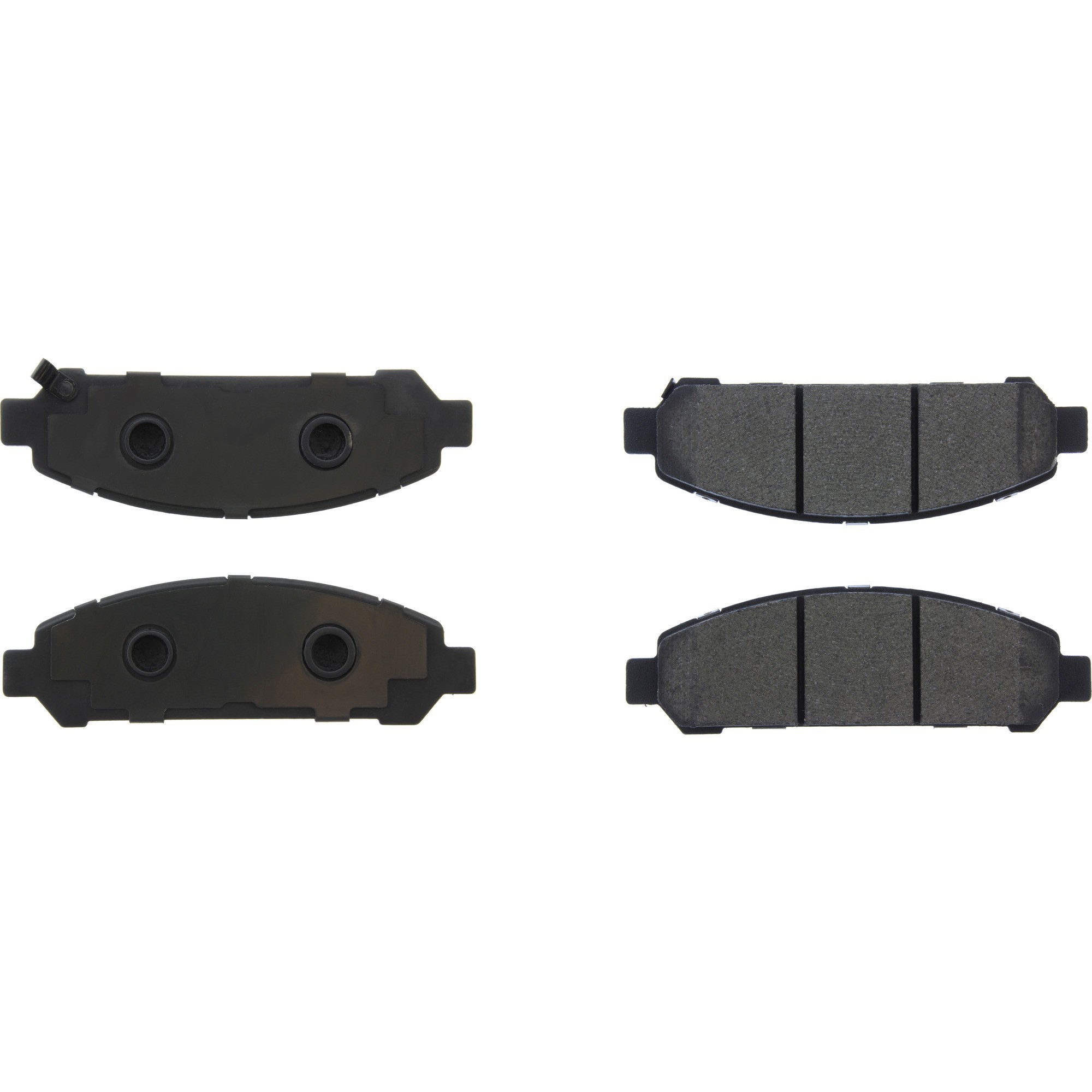 Centric Premium Semi-Metallic Brake Pads with Shims and Hardware