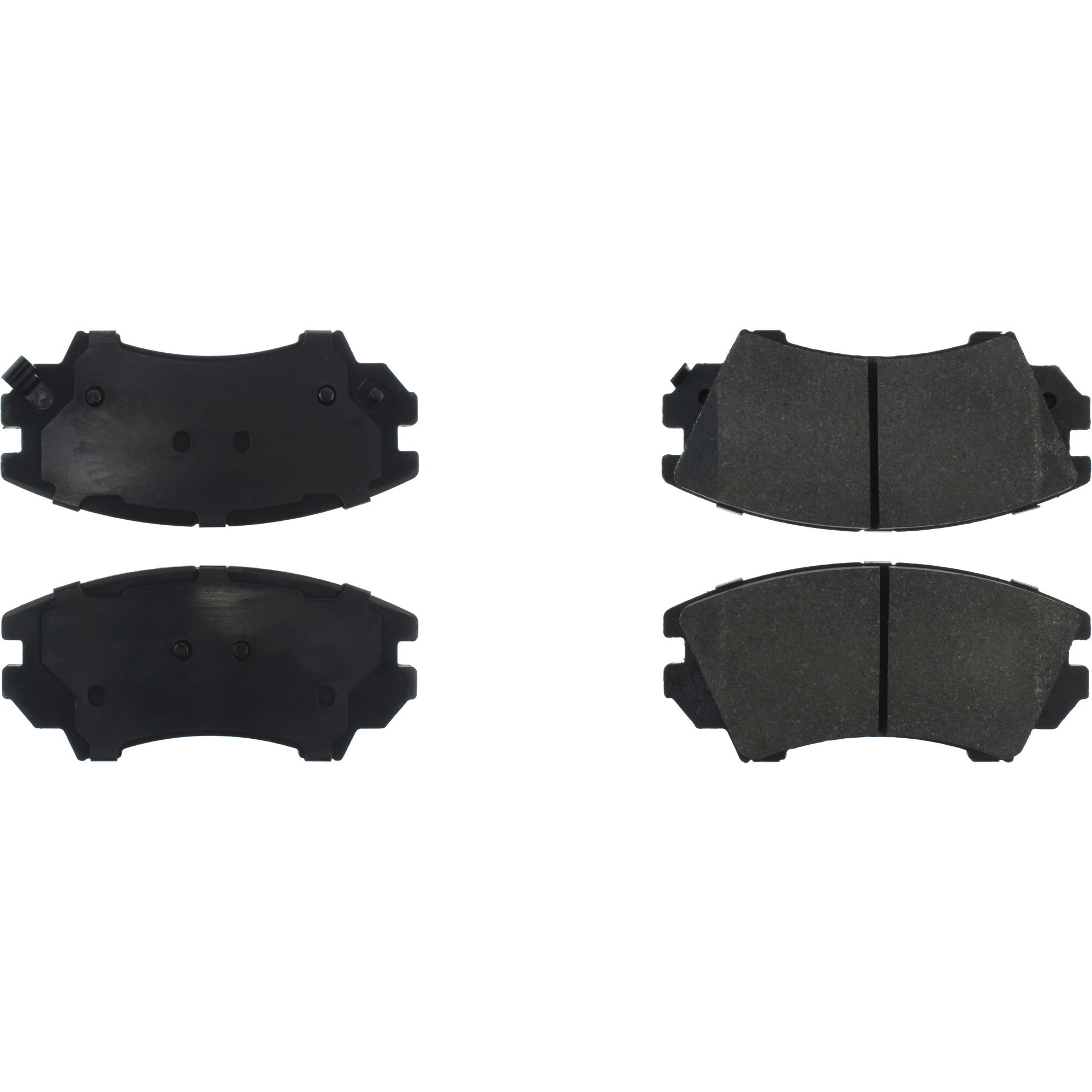 Centric Premium Semi-Metallic Brake Pads with Shims and Hardware