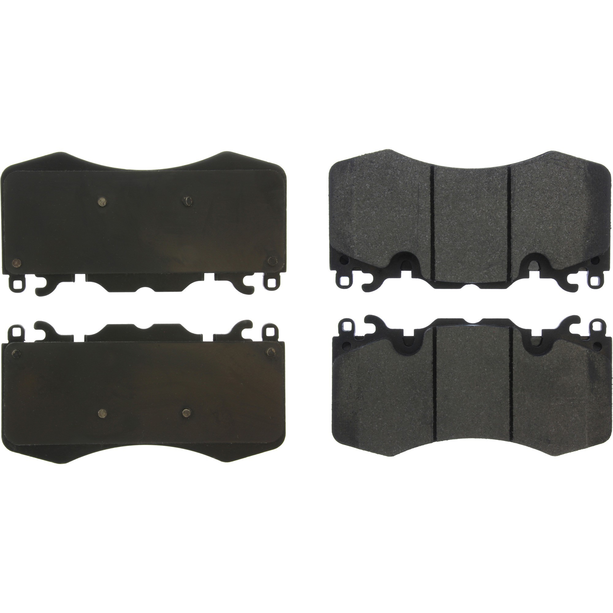 Centric Premium Semi-Metallic Brake Pads with Shims and Hardware
