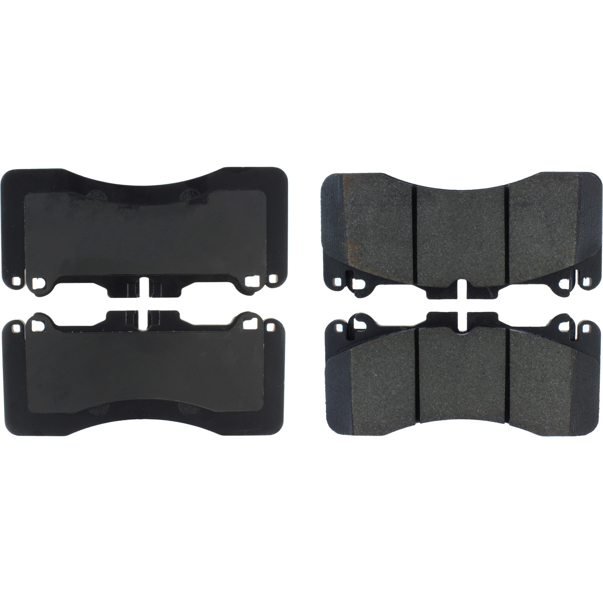 Centric Premium Semi-Metallic Brake Pads with Shims and Hardware