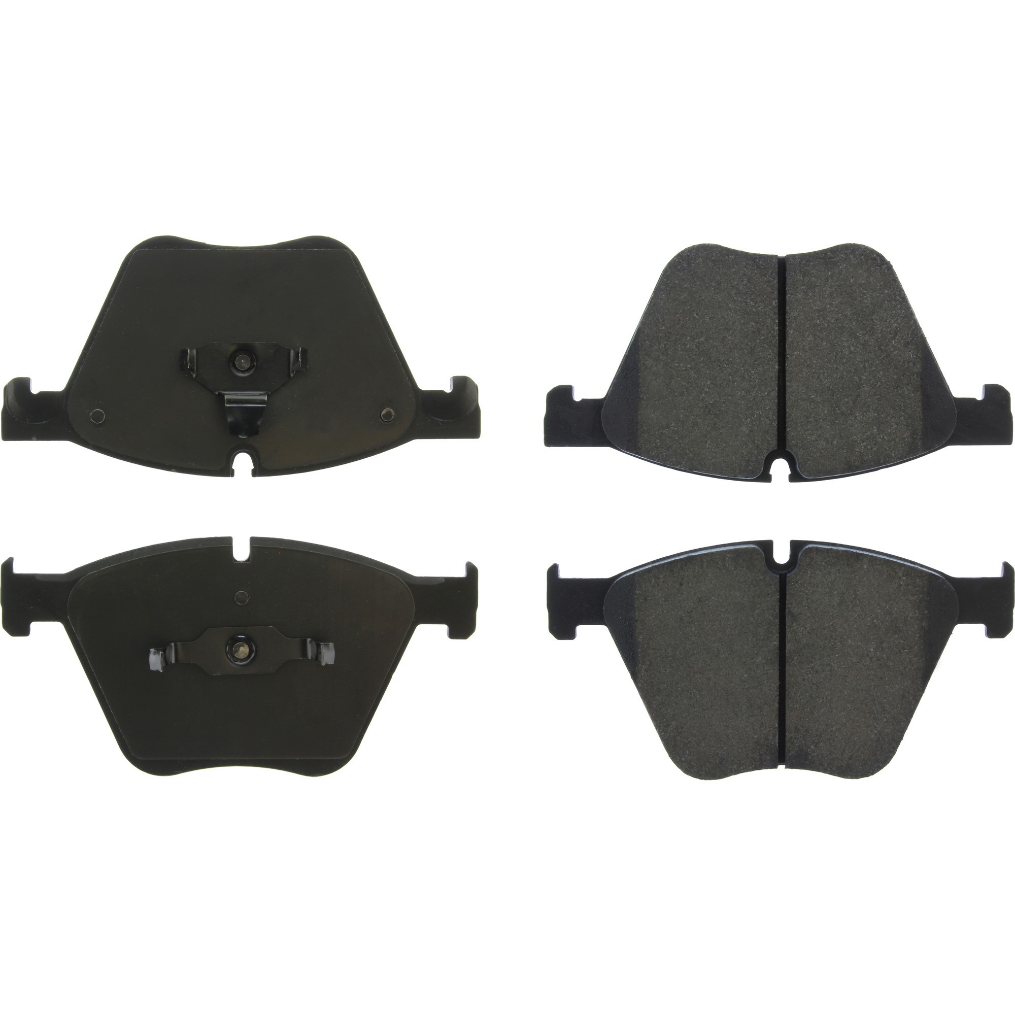Centric Premium Semi-Metallic Brake Pads with Shims and Hardware