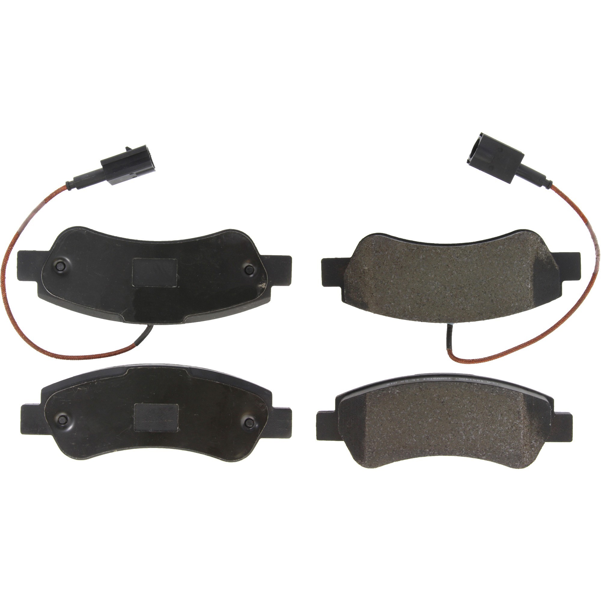 Centric Premium Semi-Metallic Brake Pads with Shims