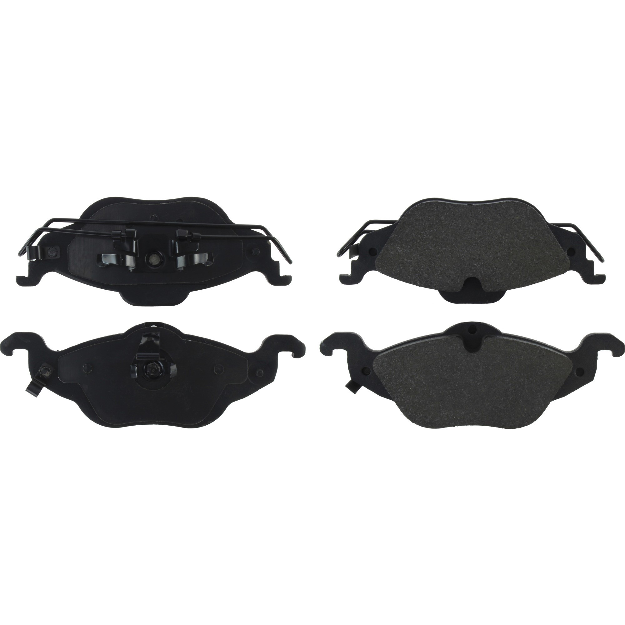 Centric Premium Semi-Metallic Brake Pads with Shims