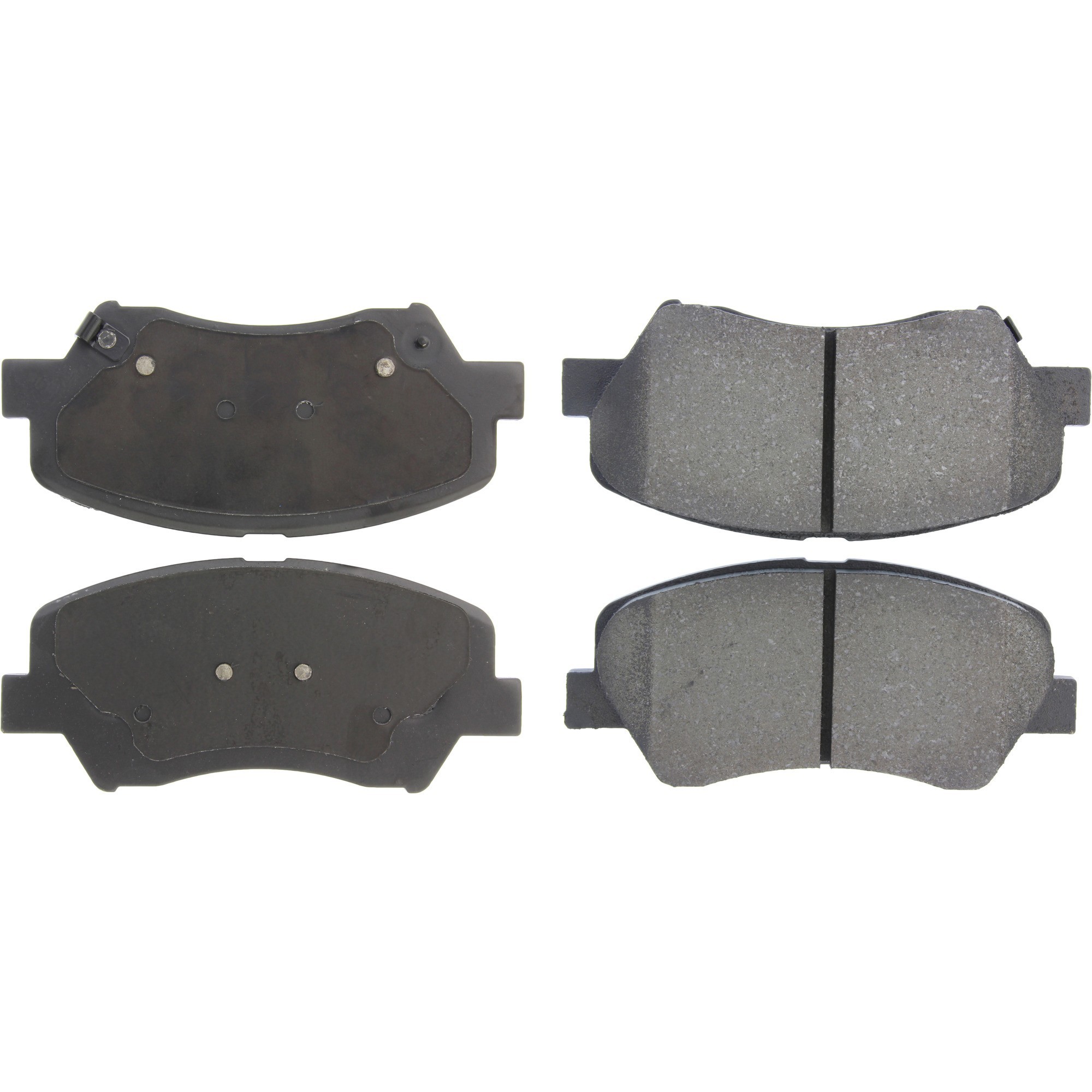 Centric Premium Semi-Metallic Brake Pads with Shims and Hardware
