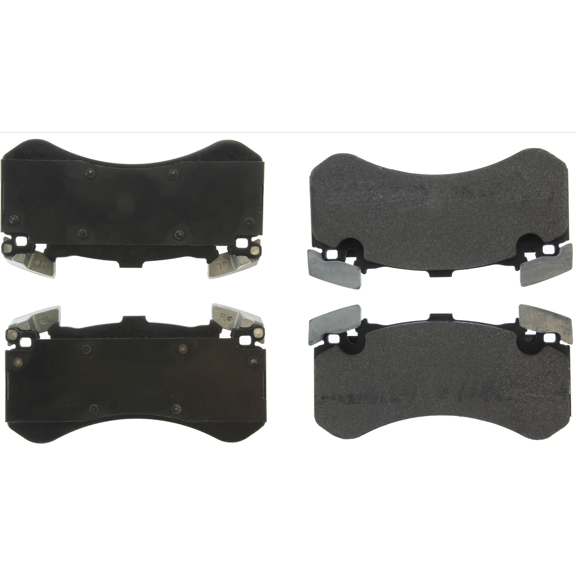 Centric Premium Semi-Metallic Brake Pads with Shims and Hardware