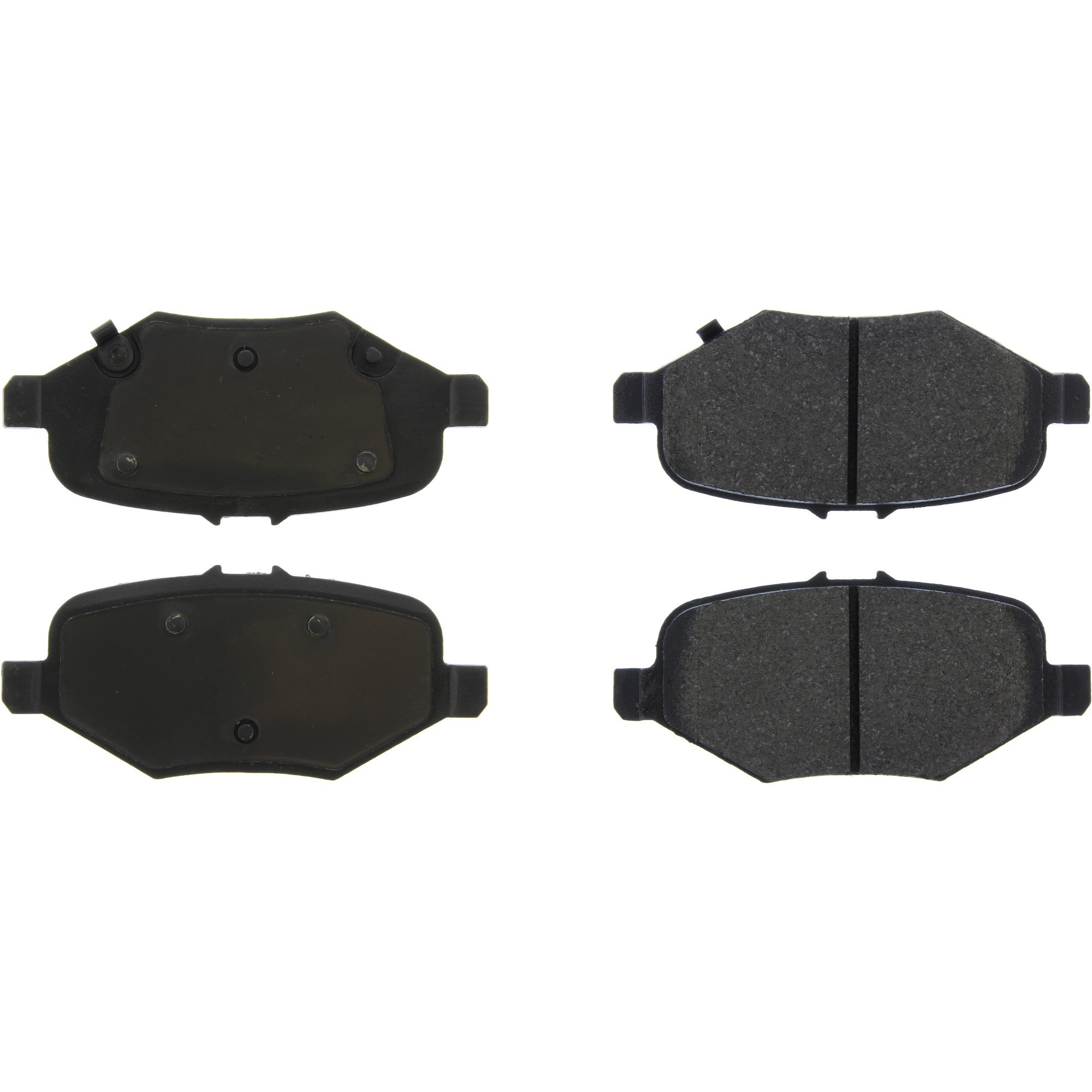 Centric Premium Semi-Metallic Brake Pads with Shims and Hardware