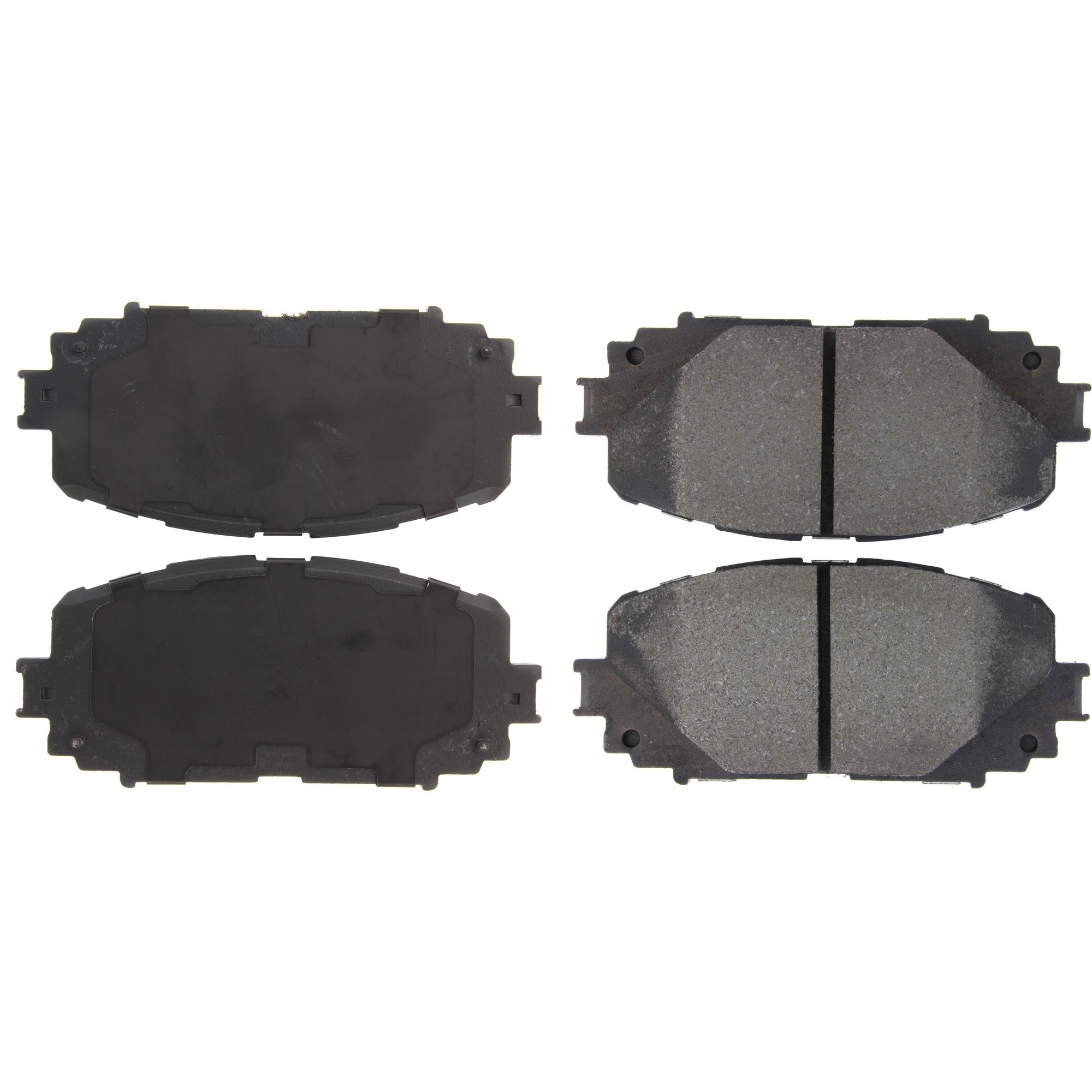 Centric Premium Semi-Metallic Brake Pads with Shims and Hardware