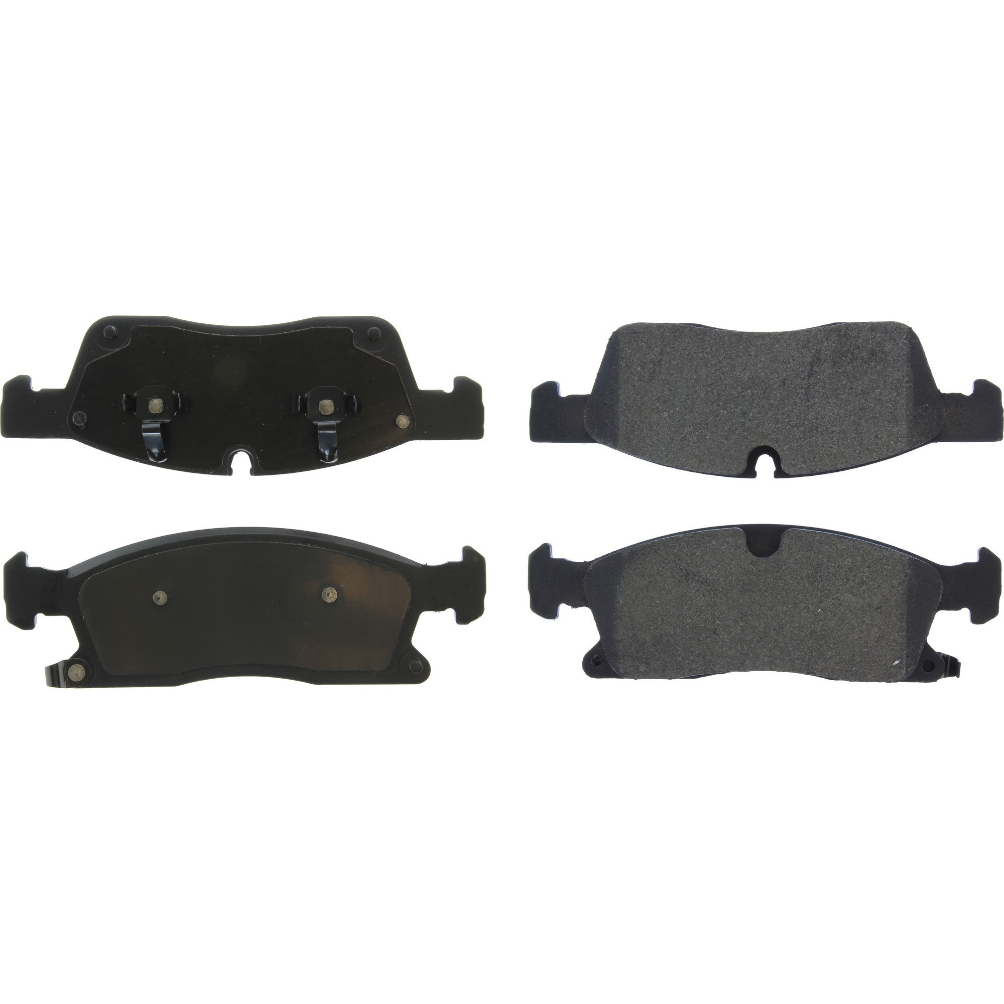Centric Premium Semi-Metallic Brake Pads with Shims and Hardware