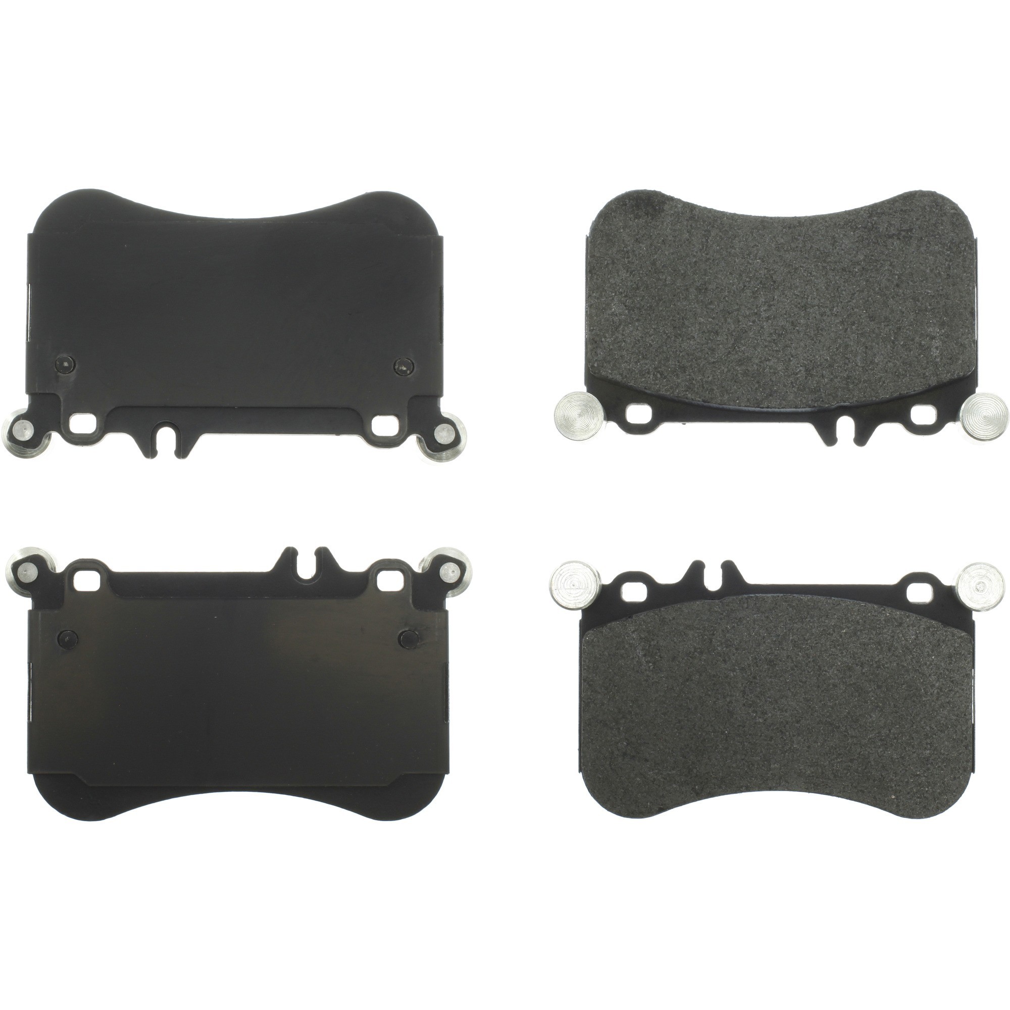 Centric Premium Semi-Metallic Brake Pads with Shims and Hardware
