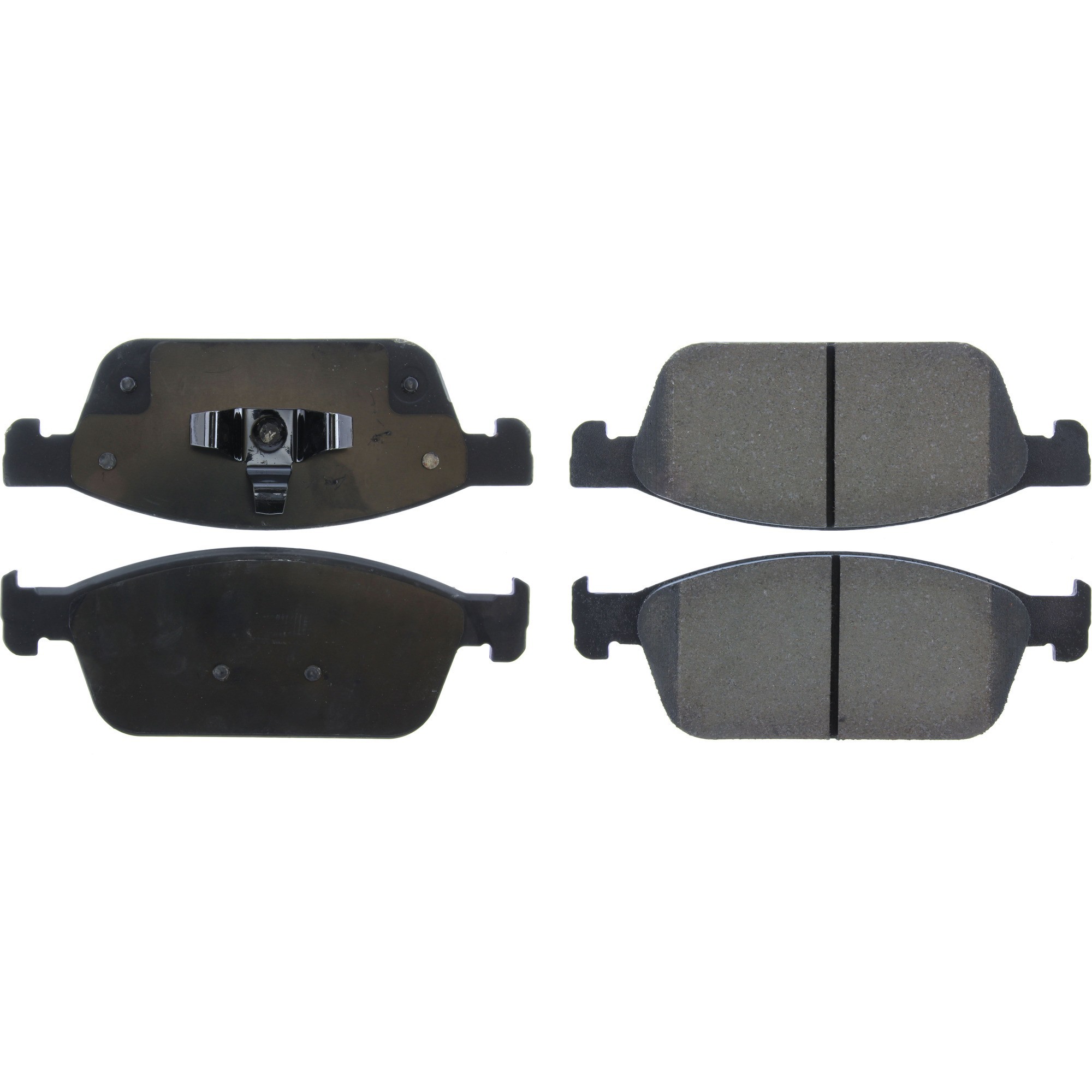 Centric Premium Semi-Metallic Brake Pads with Shims and Hardware