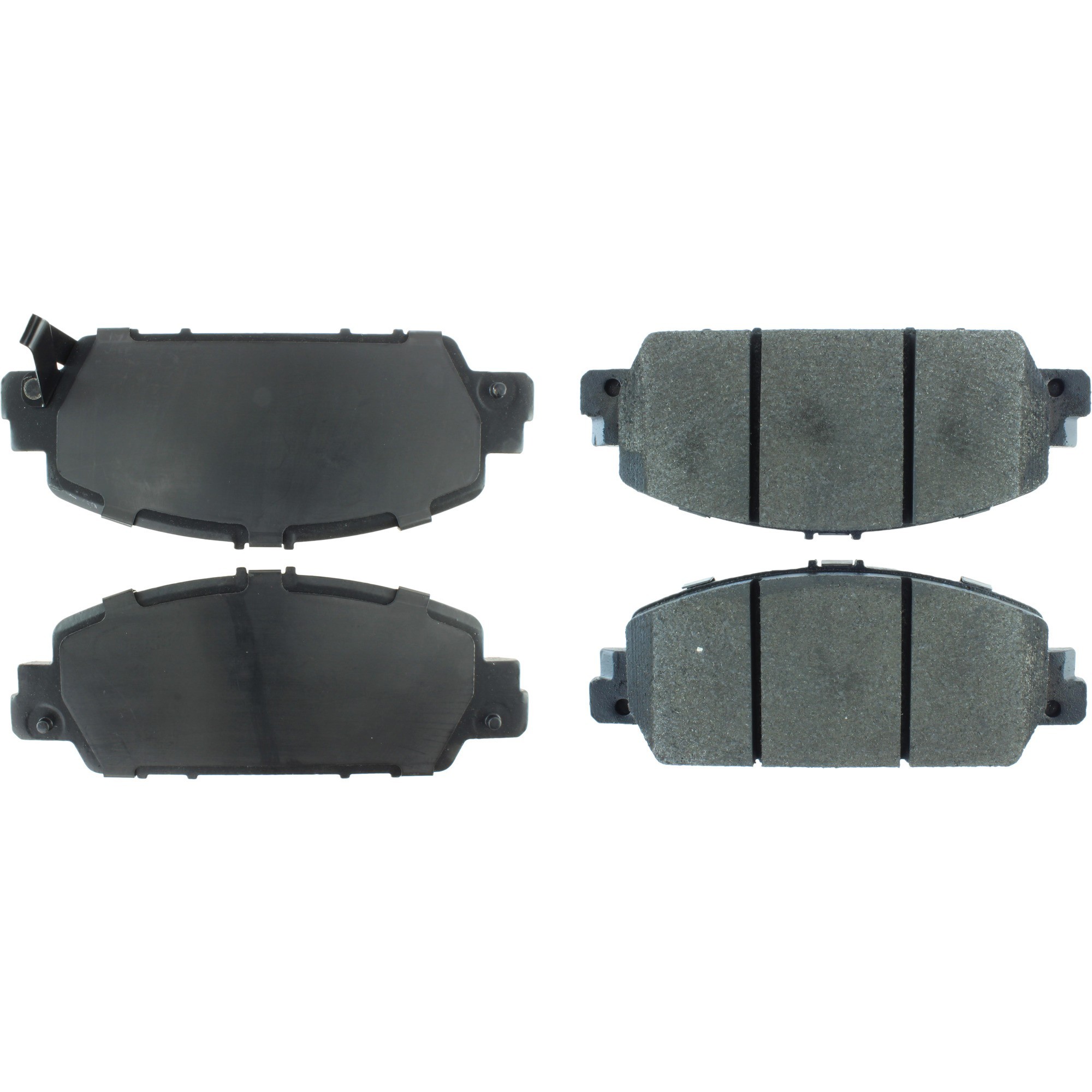 Centric Premium Semi-Metallic Brake Pads with Shims and Hardware