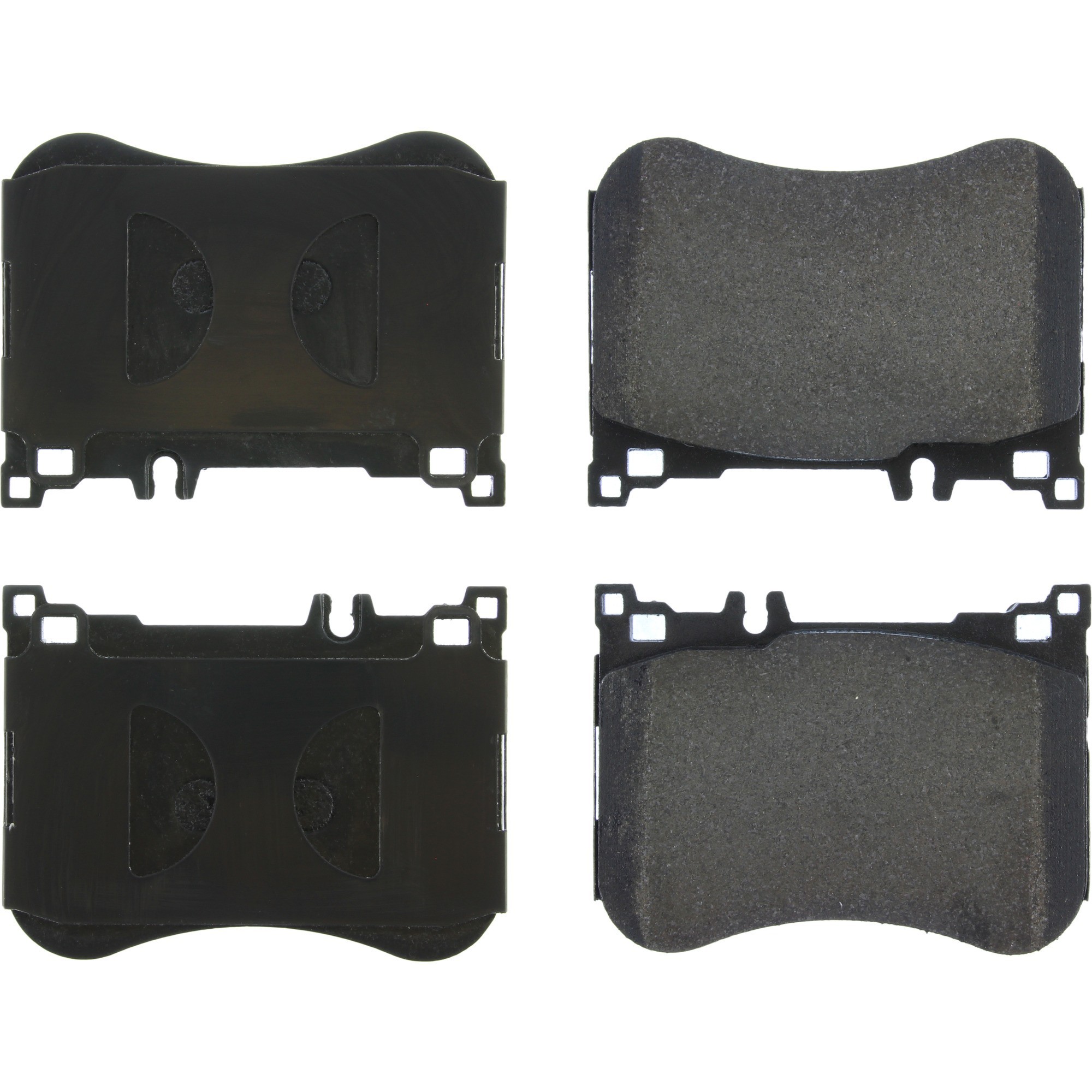 Centric Premium Semi-Metallic Brake Pads with Shims and Hardware