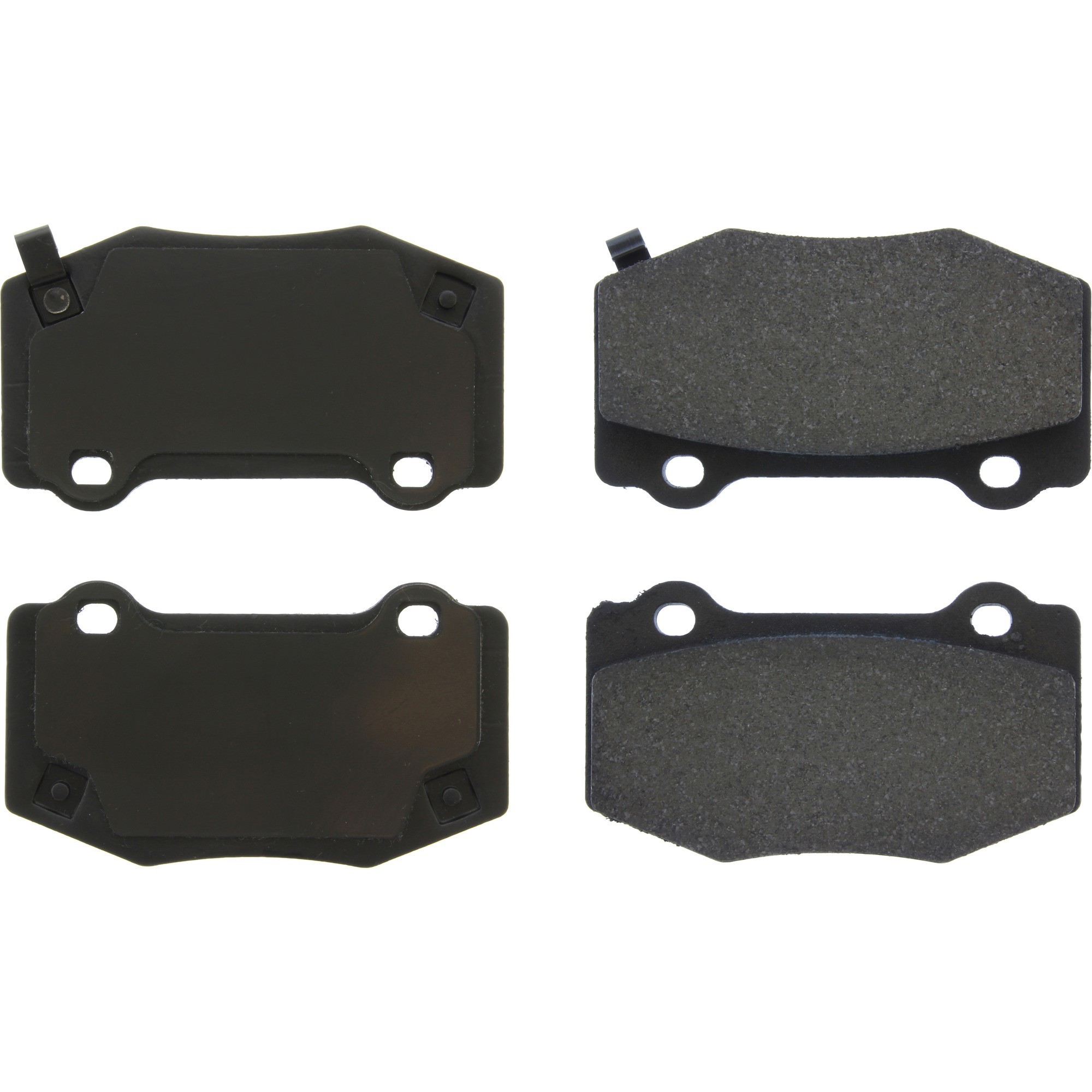 Centric Premium Semi-Metallic Brake Pads with Shims and Hardware