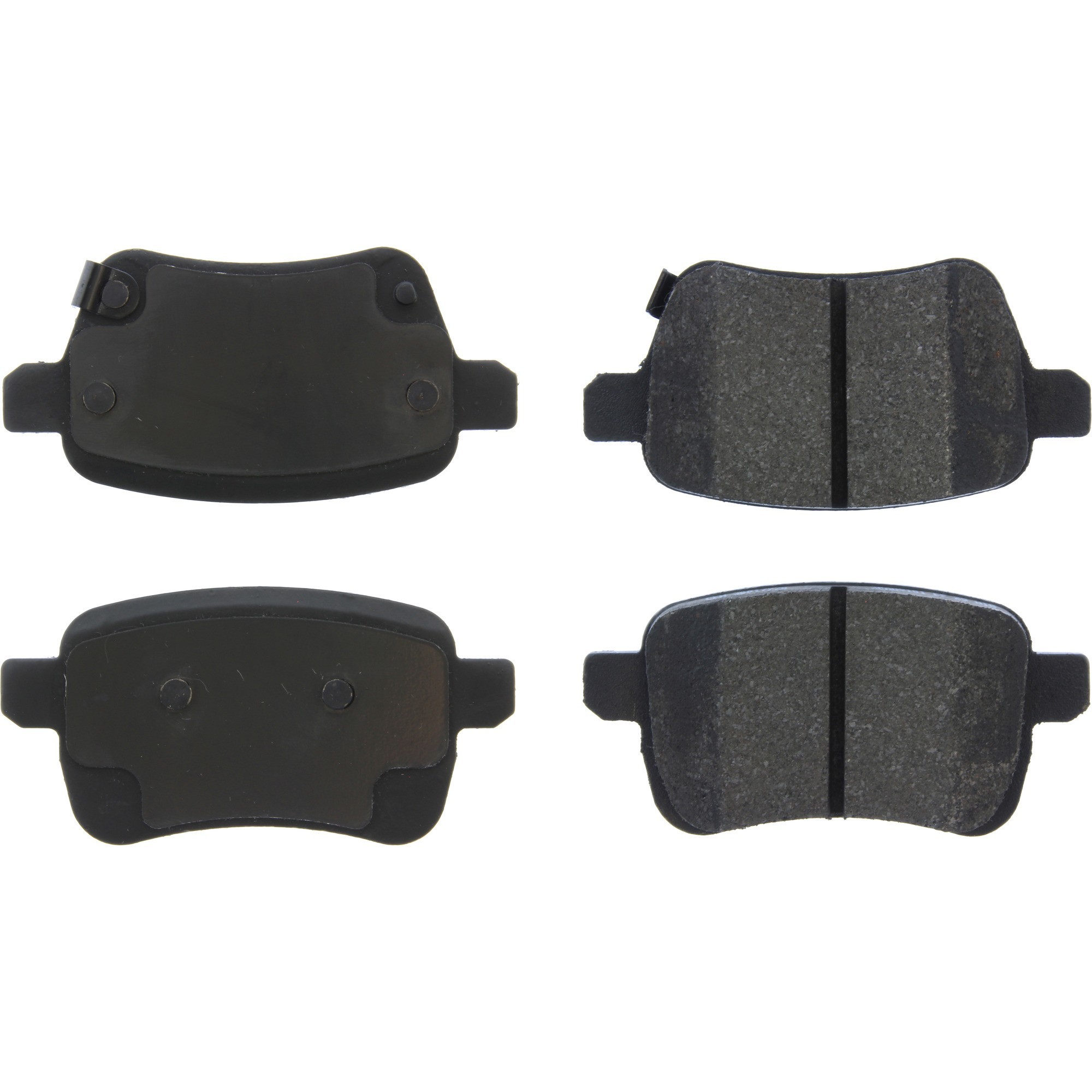 Centric Premium Semi-Metallic Brake Pads with Shims and Hardware