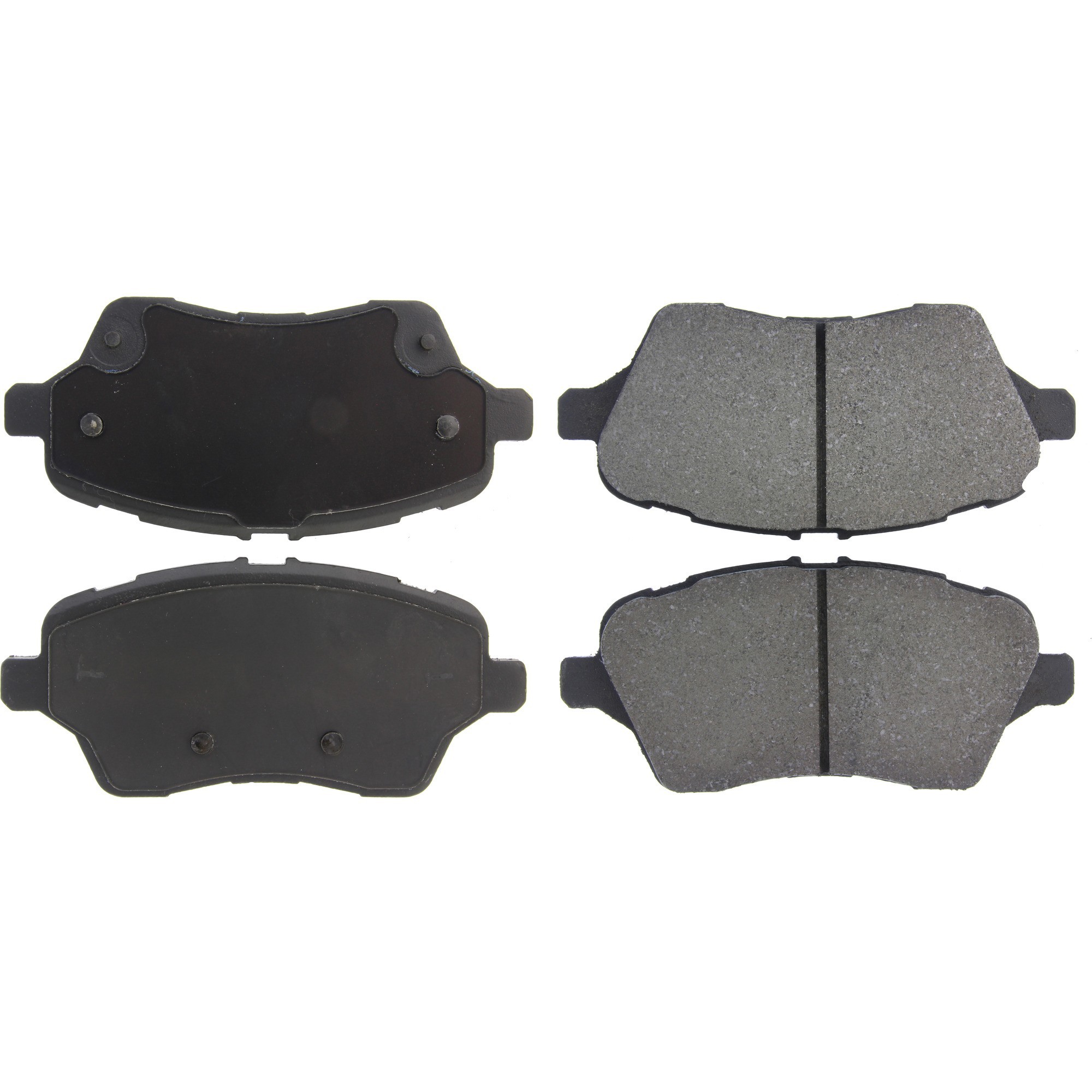 Centric Premium Semi-Metallic Brake Pads with Shims and Hardware