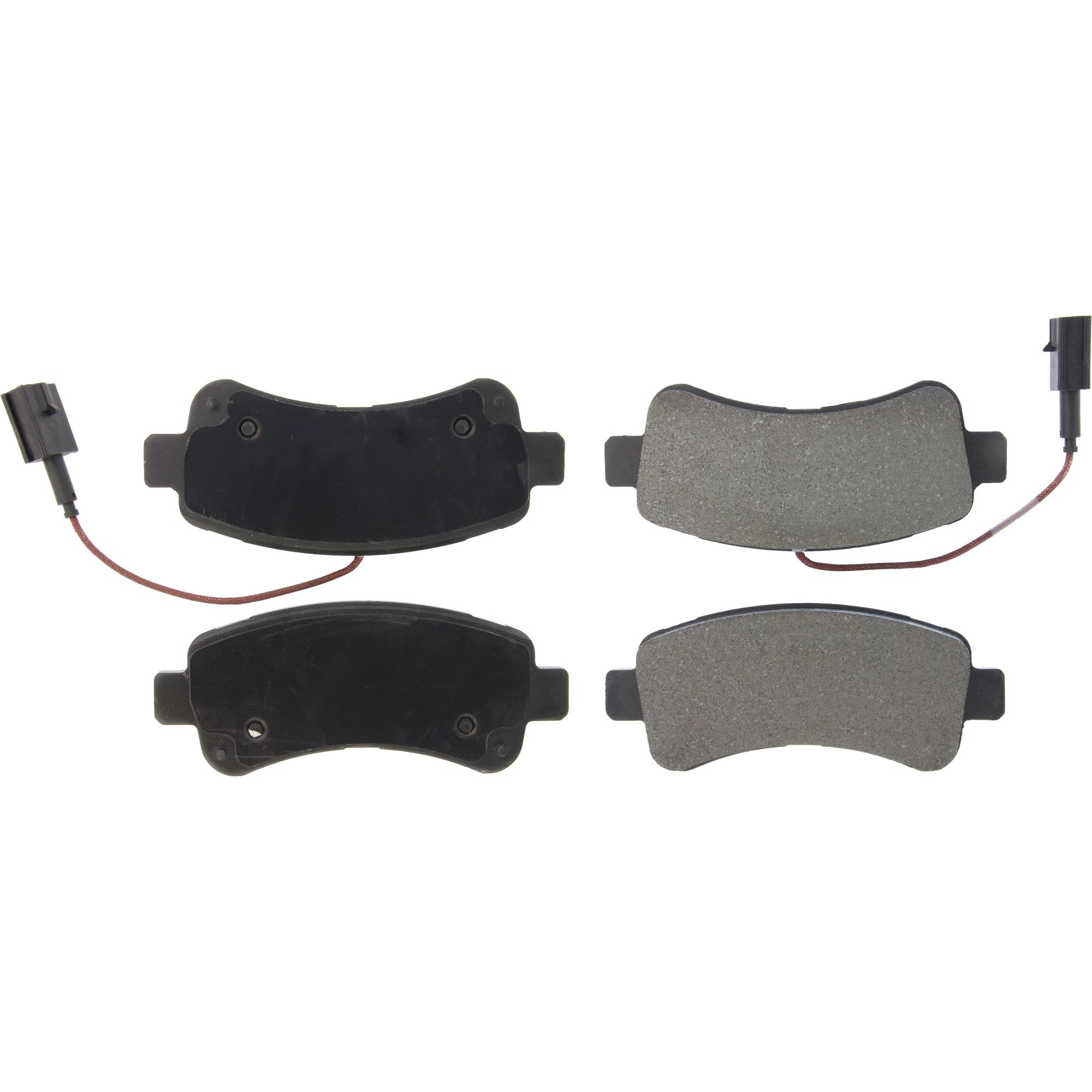 Centric Premium Semi-Metallic Brake Pads with Shims and Hardware