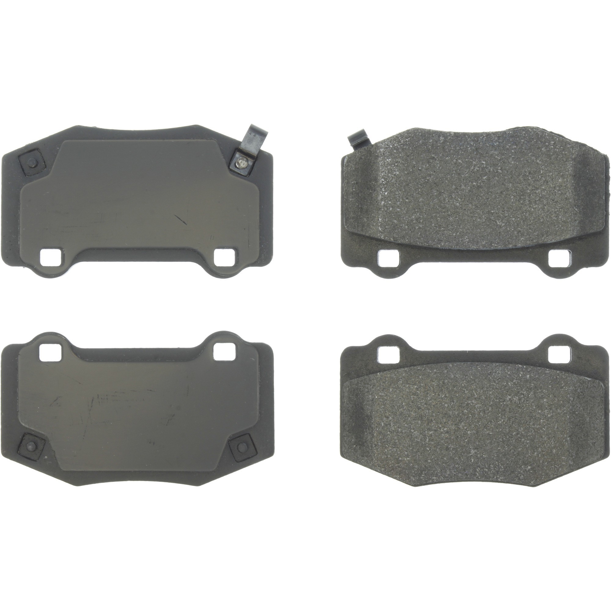 Centric Premium Semi-Metallic Brake Pads with Shims and Hardware