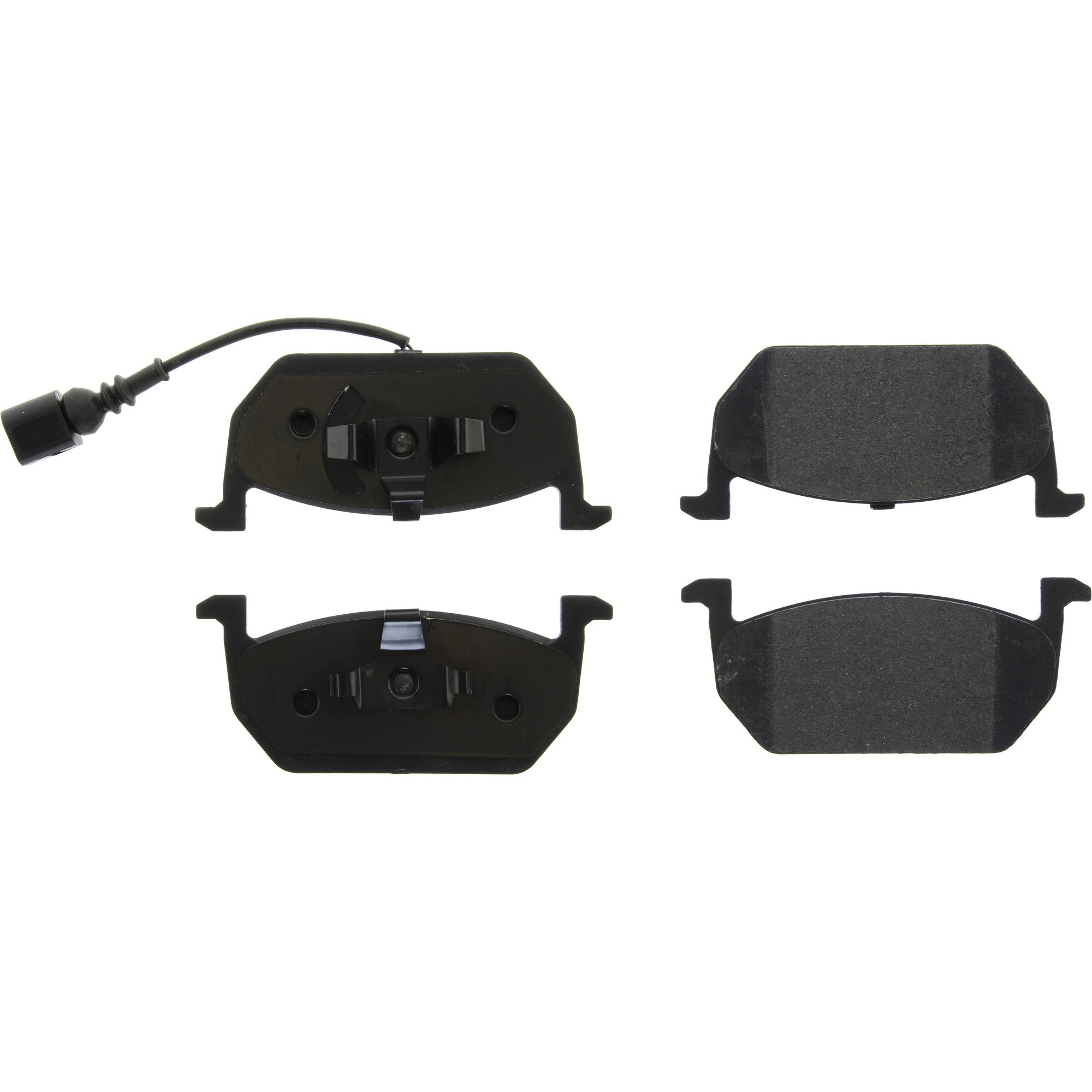 Centric Premium Semi-Metallic Brake Pads with Shims