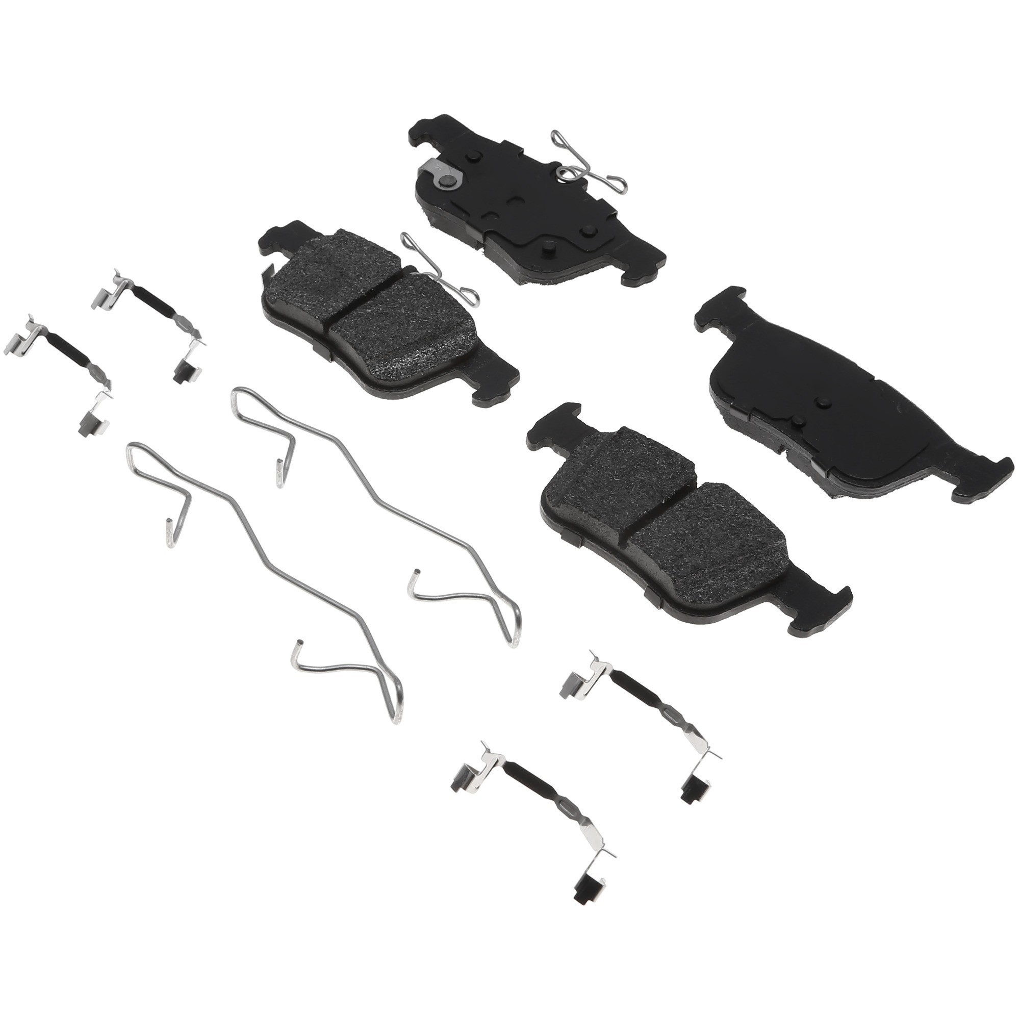 Centric Premium Semi-Metallic Brake Pads with Shims and Hardware