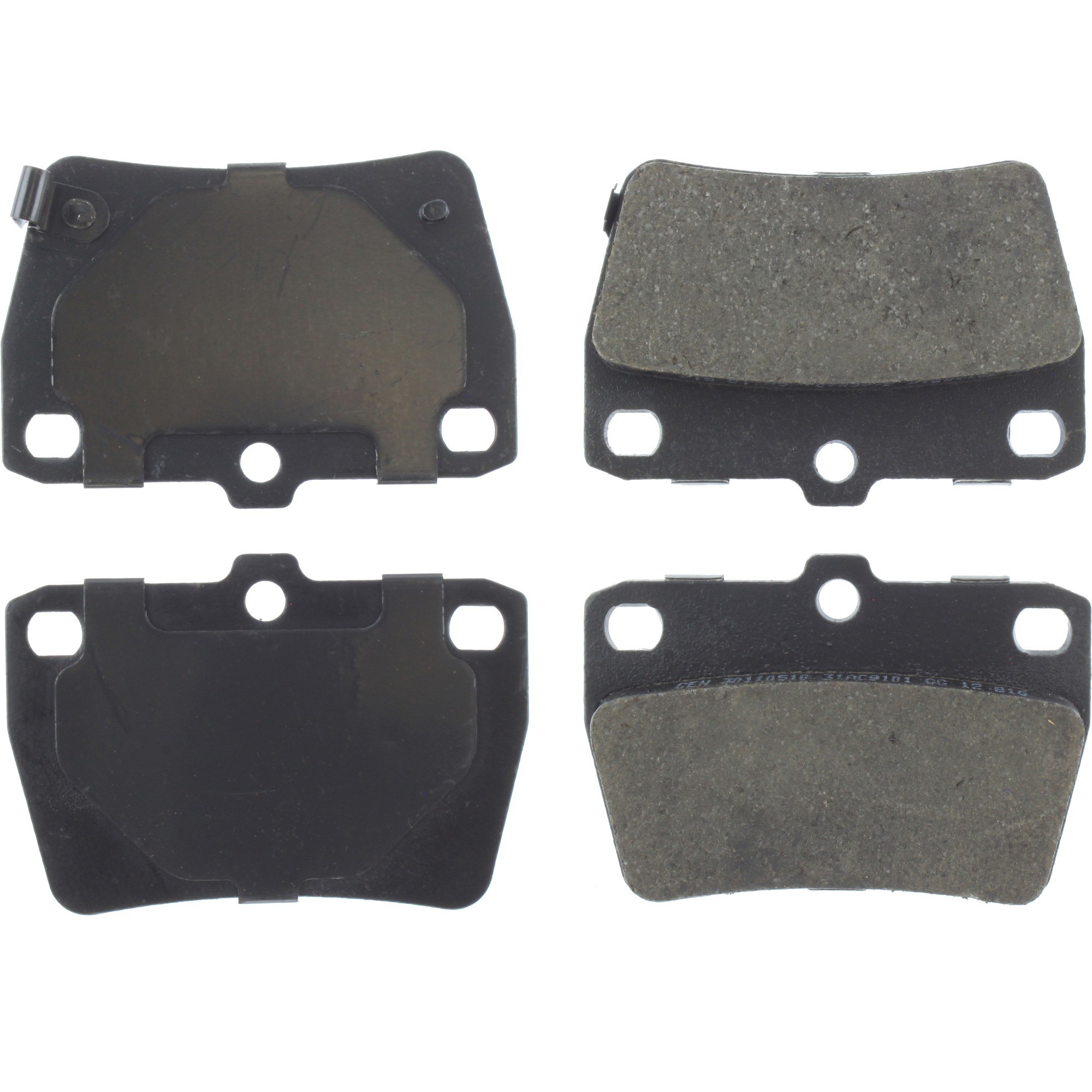 Centric Premium Ceramic Brake Pads with Shims and Hardware