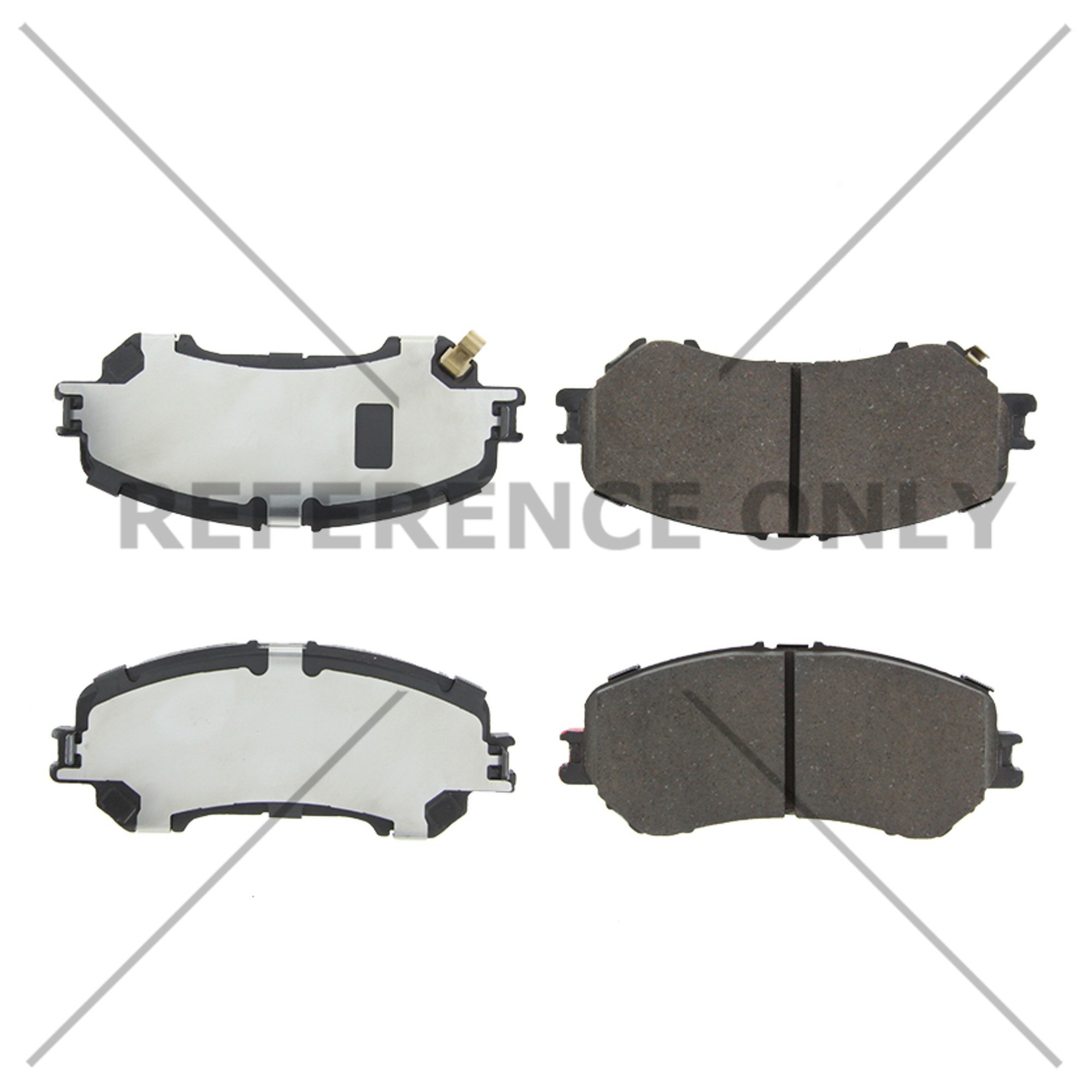 Centric Premium Ceramic Brake Pads with Shims and Hardware