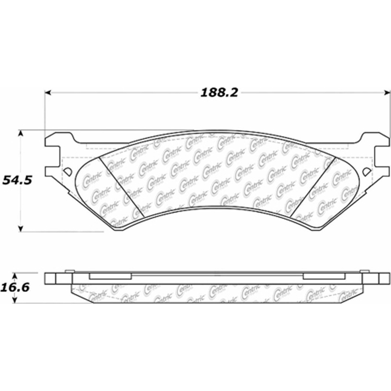 Centric Fleet Performance Brake Pads with Hardware