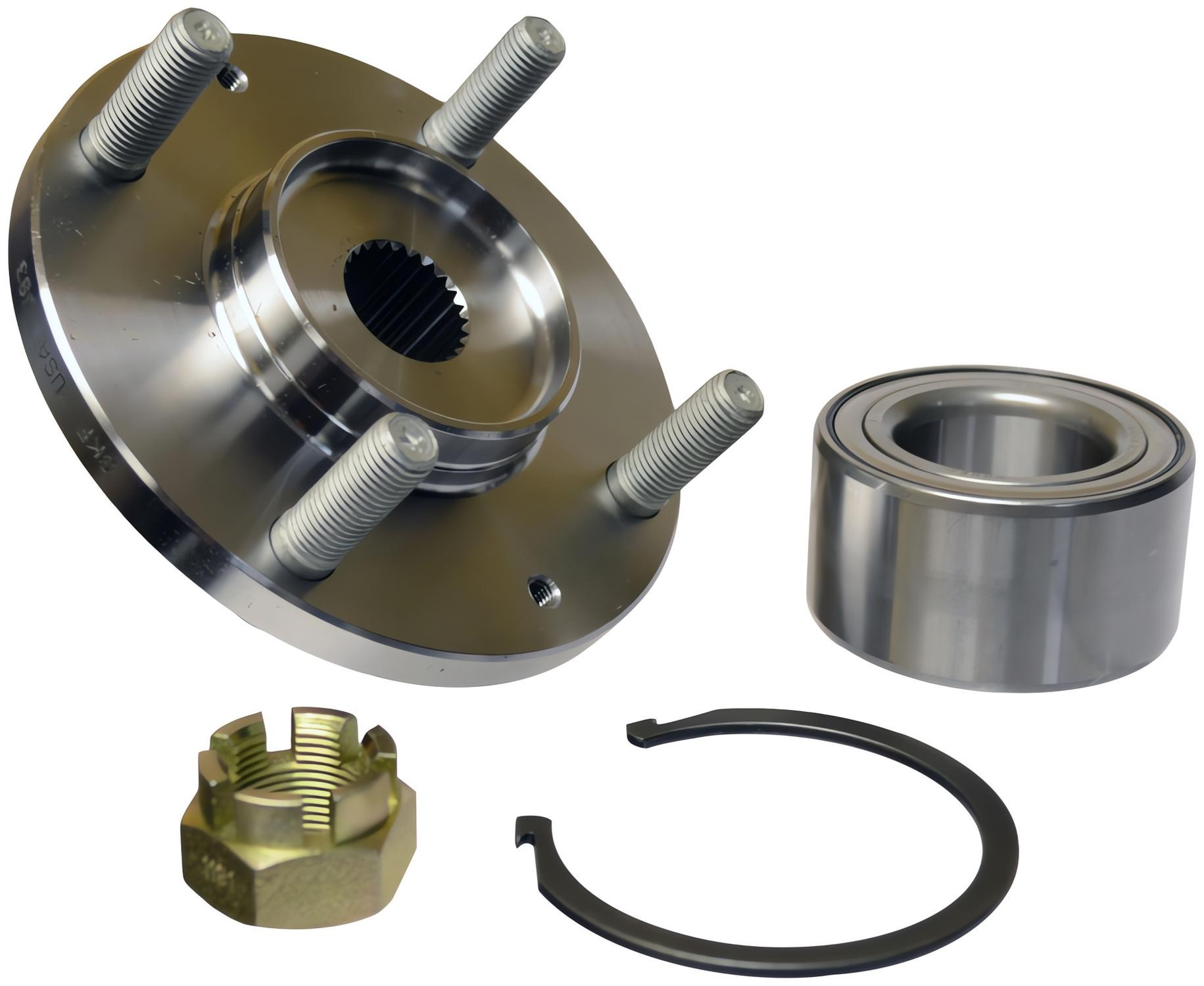 SKF Front Wheel Hub Bearing Kit BR930593K For Hyundai 1999-01