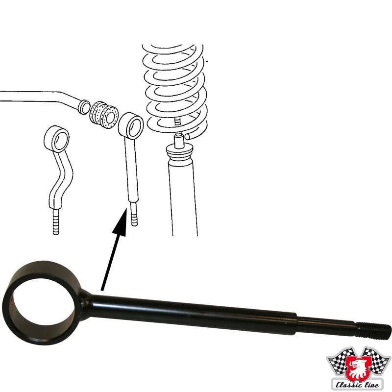 Sway Bar Drop Link : Front : Straight